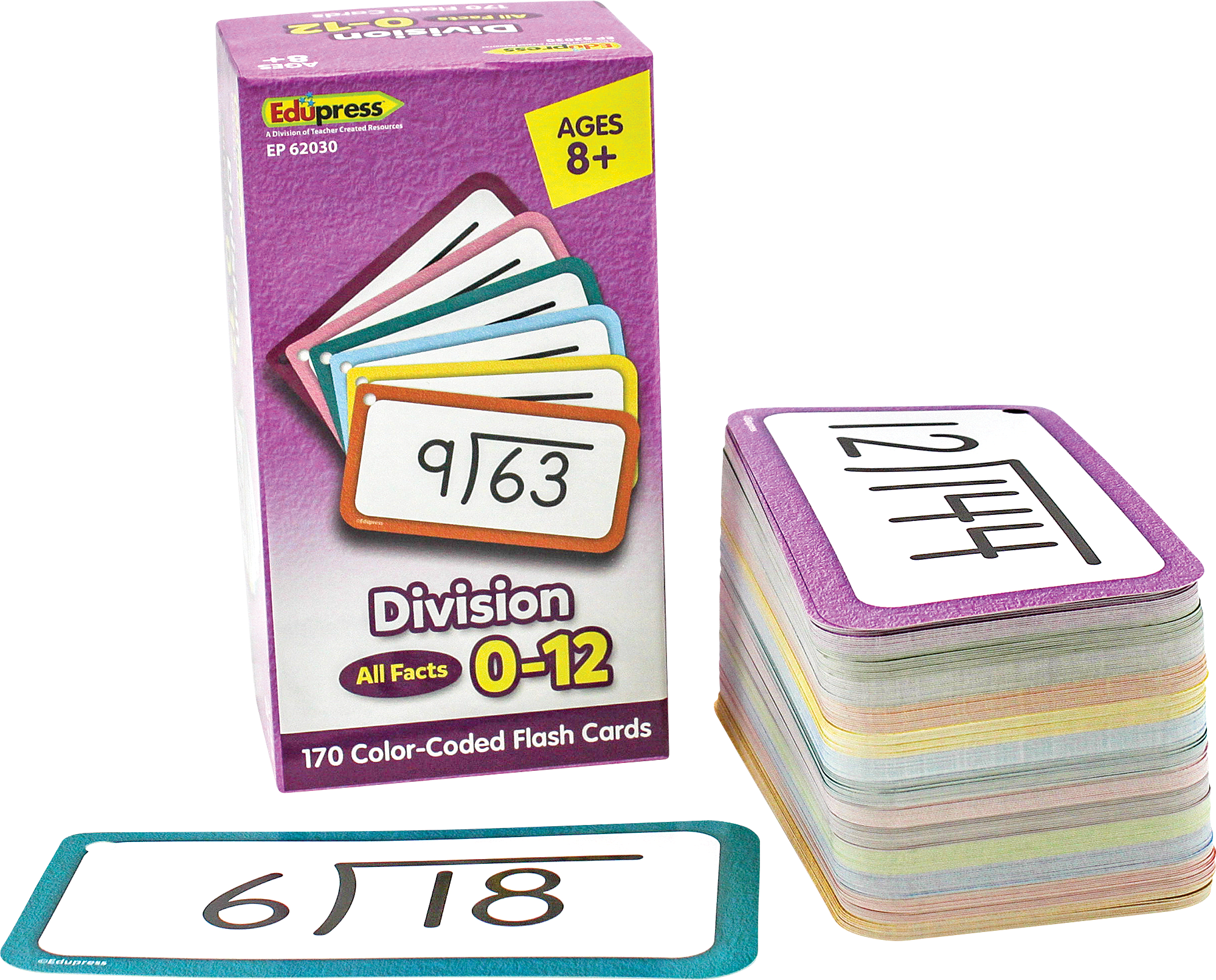 Division Flash Cards All Facts 0 12 TCR62030 Teacher Created