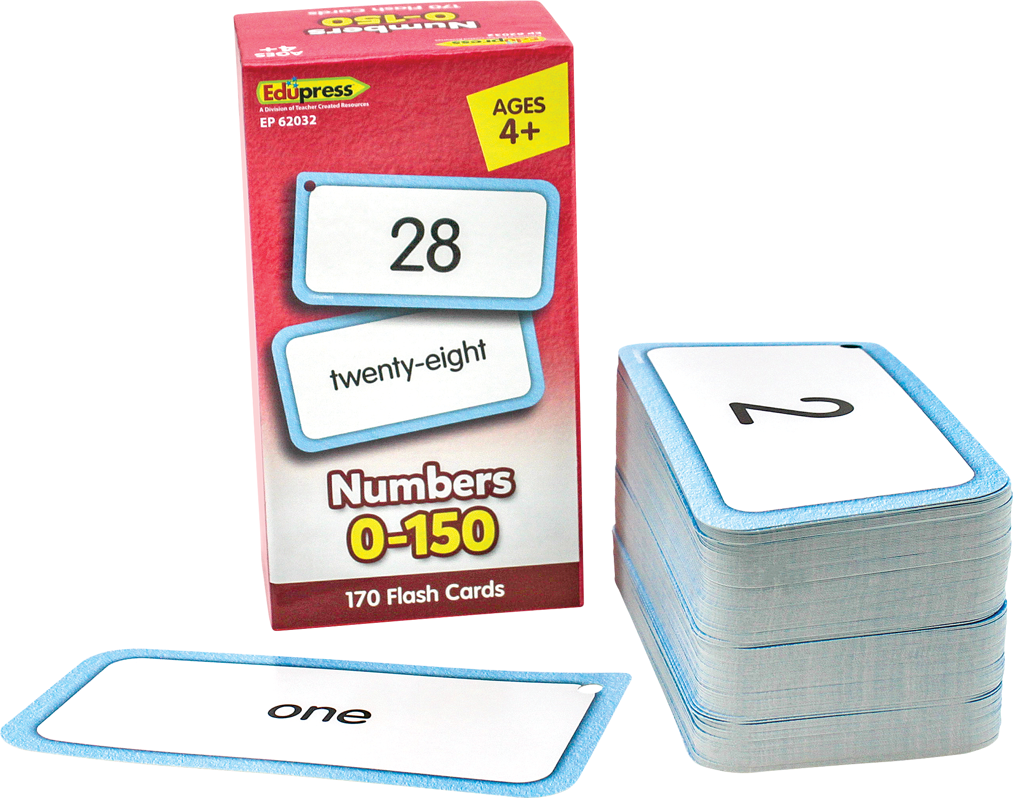 Numbers 0â€“150 Flash Cards