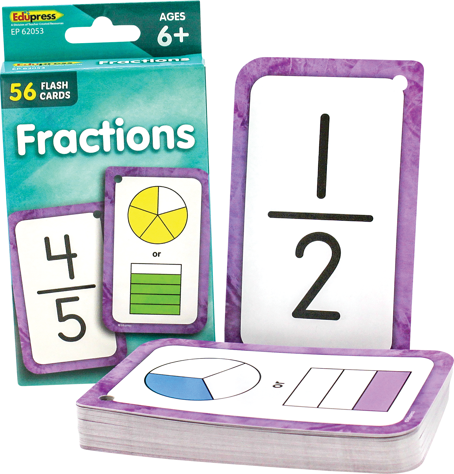 Fractions Flash Cards - TCR62053 | Teacher Created Resources