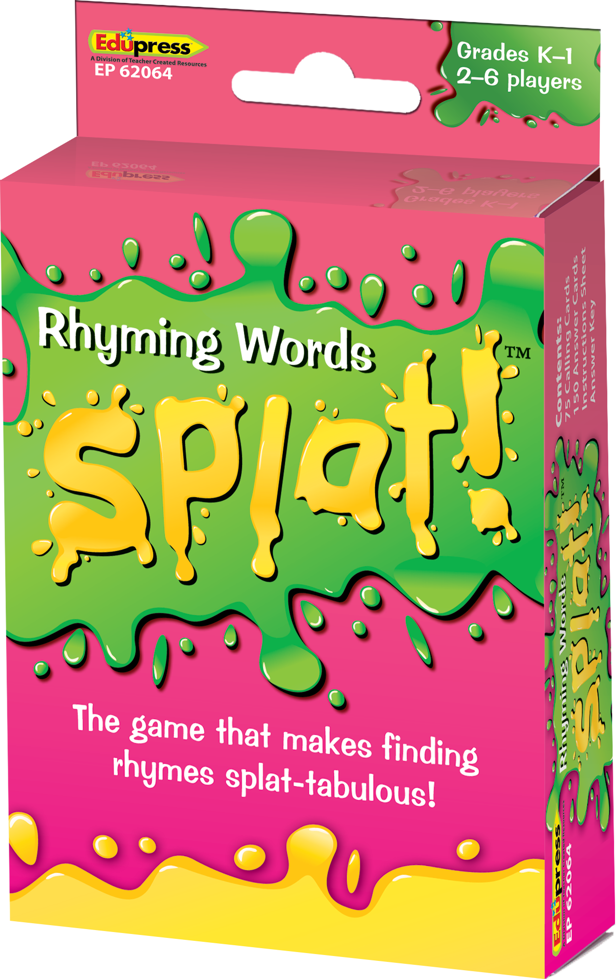 Rhyming Words Splat Game TCR62064 Teacher Created Resources