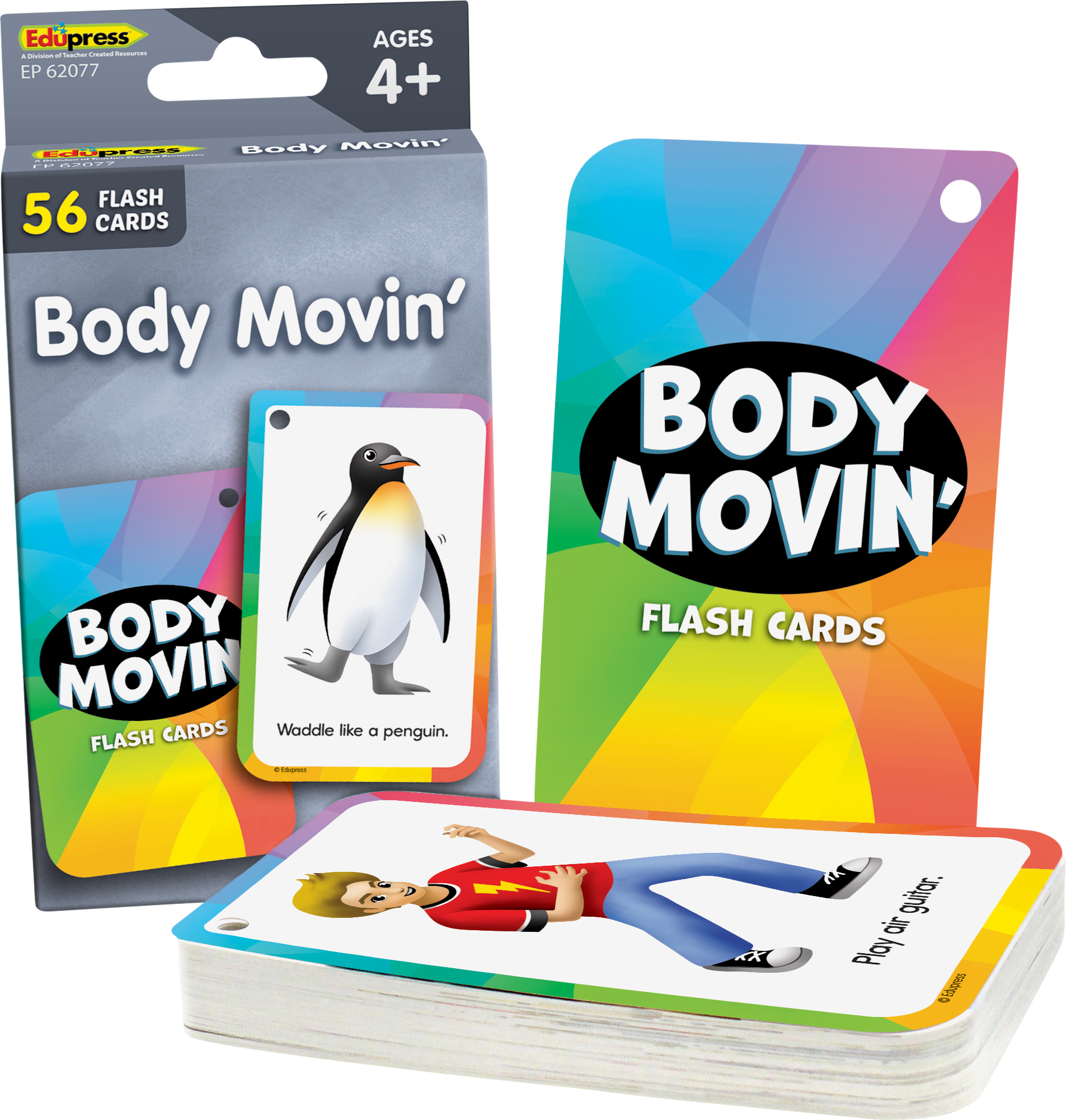 Flash Card Move Body Movin’ Flash Cards - TCR62077 | Teacher Created Resources