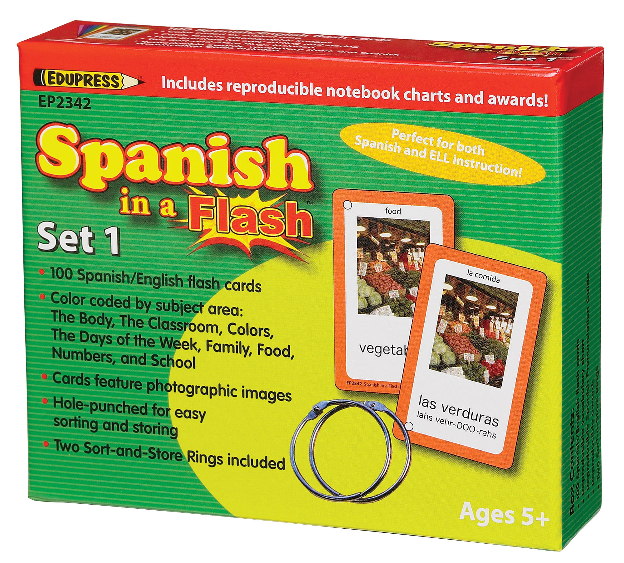 Spanish in a Flashâ„¢ Cards Set 1