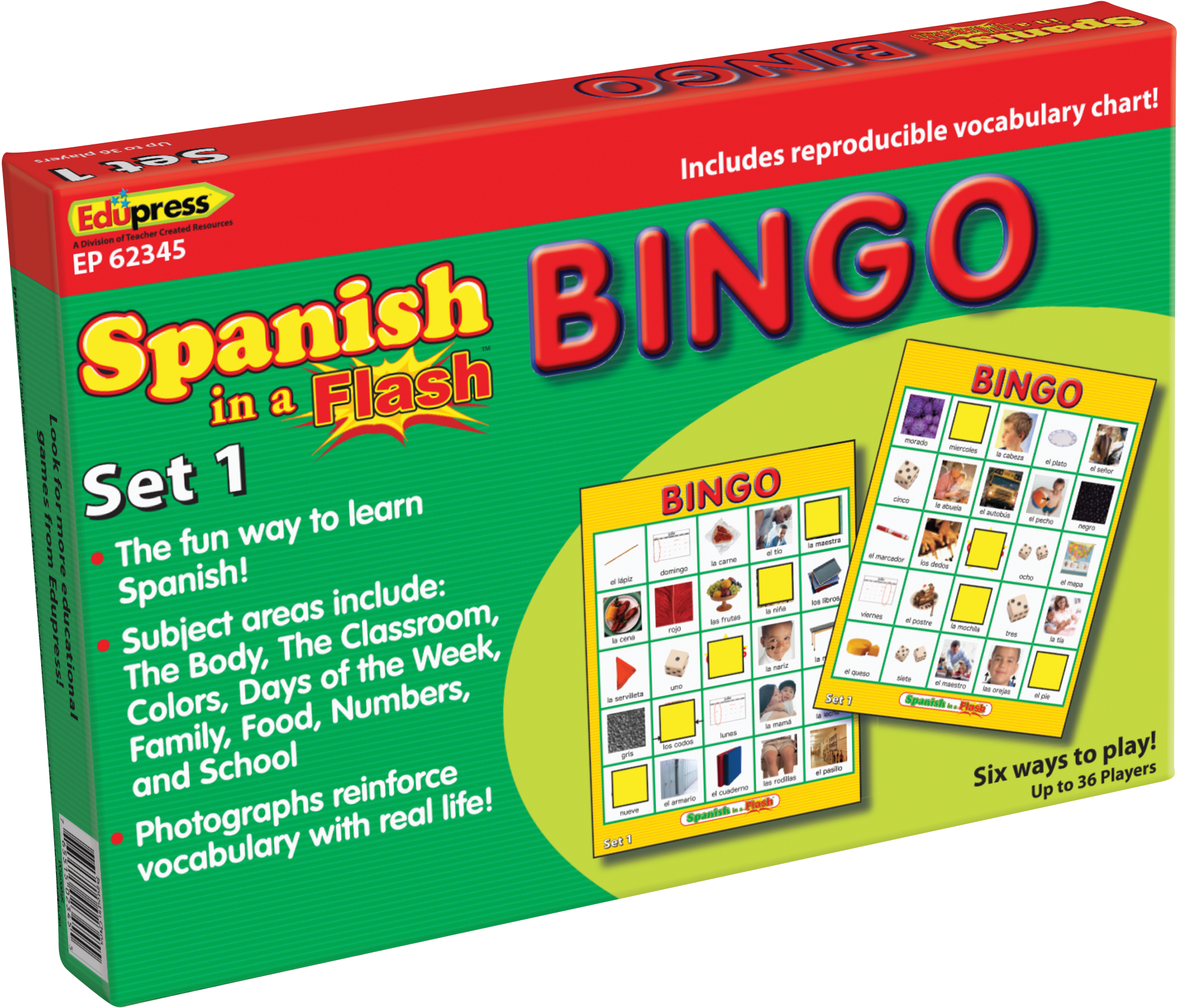 Spanish in a Flashâ„¢ Bingo Game Set 1