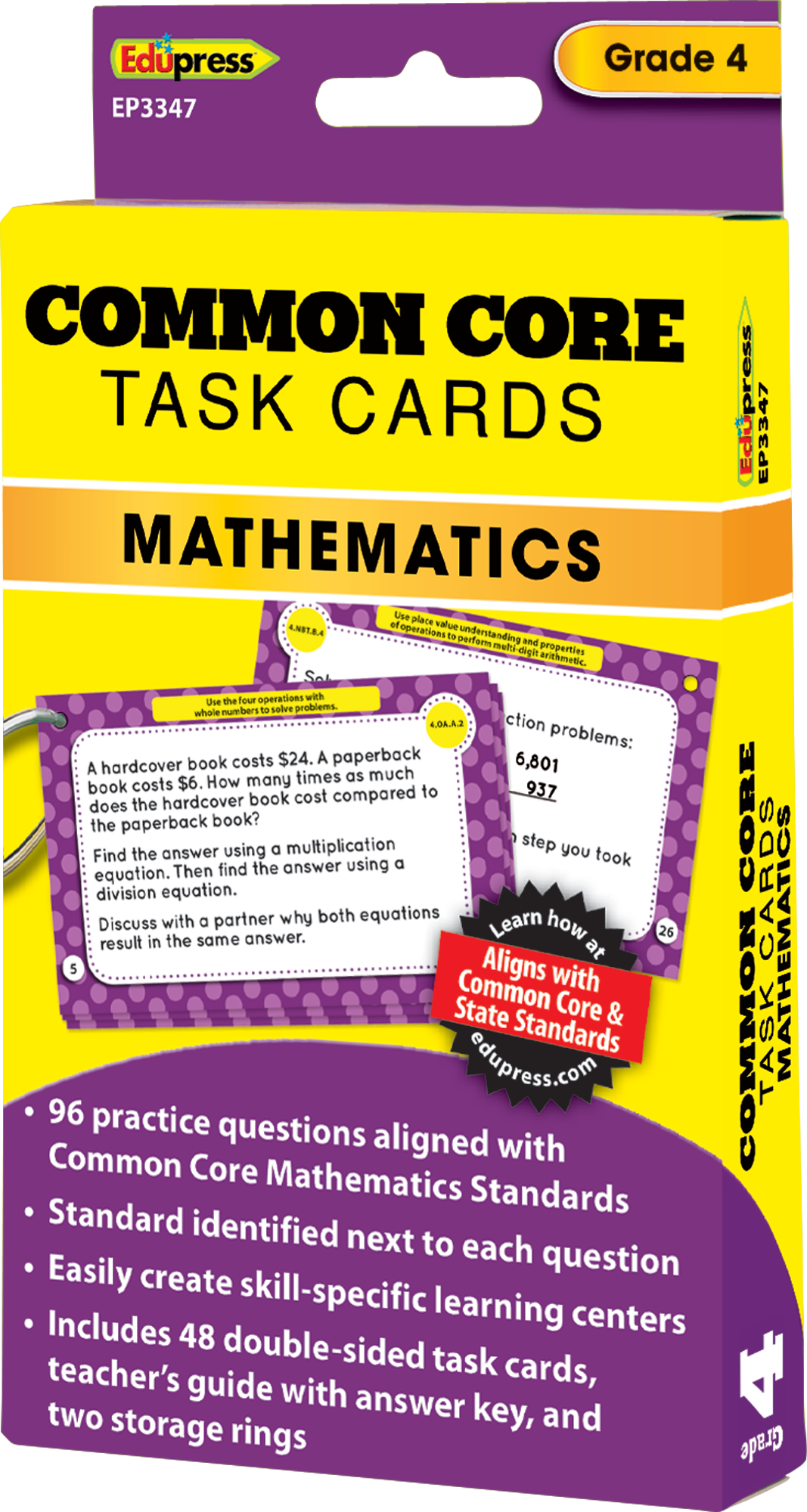 Common Core Math Task Cards Grade 4 TCR63347 Teacher Created Resources