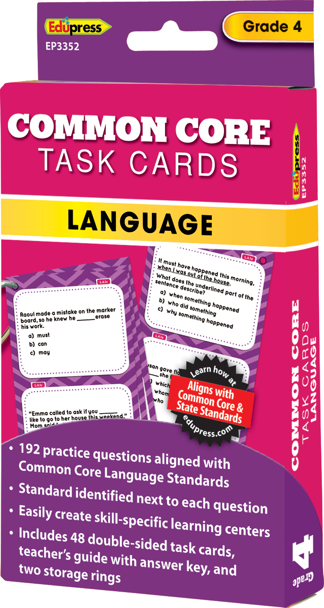 Common Core Language Task Cards Grade 4 - TCR63352 | Teacher Created ...