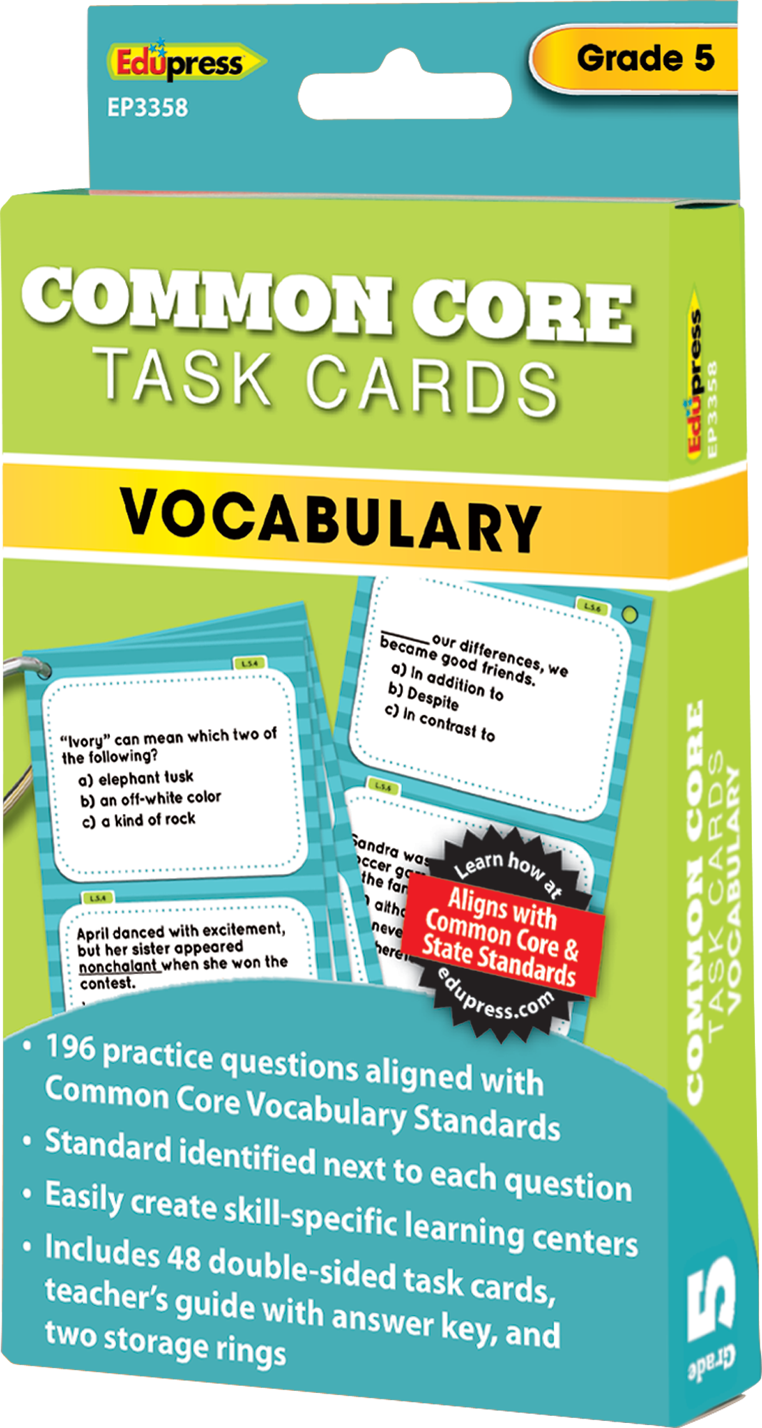 Common Core Vocabulary Task Cards Grade 5 - TCR63358 | Teacher Created