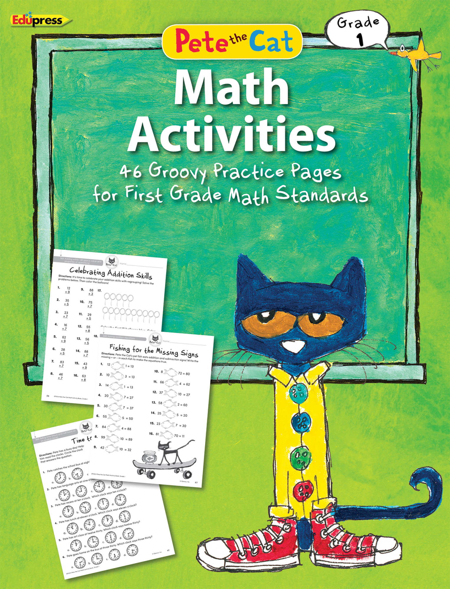 Pete the Cat Math Workbook Grade 1 - TCR63514 | Teacher Created Resources