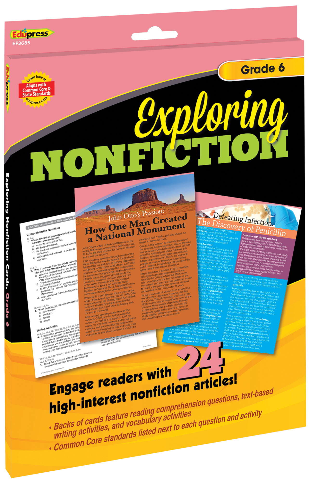 Exploring Nonfiction Cards Grade 6 TCR63685 Teacher Created Resources
