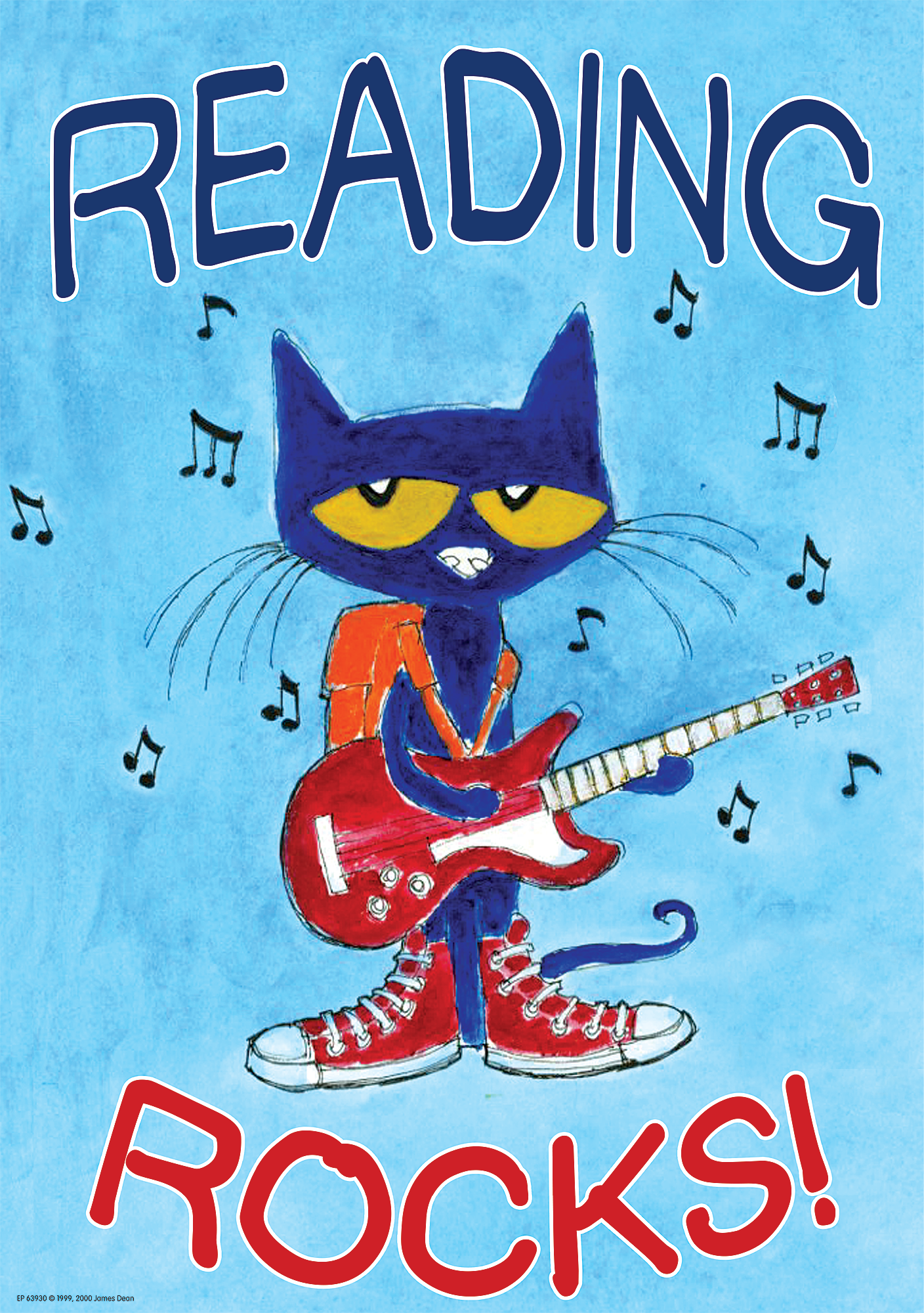 Pete the Cat Reading Rocks Positive Poster - TCR63930 | Teacher Created