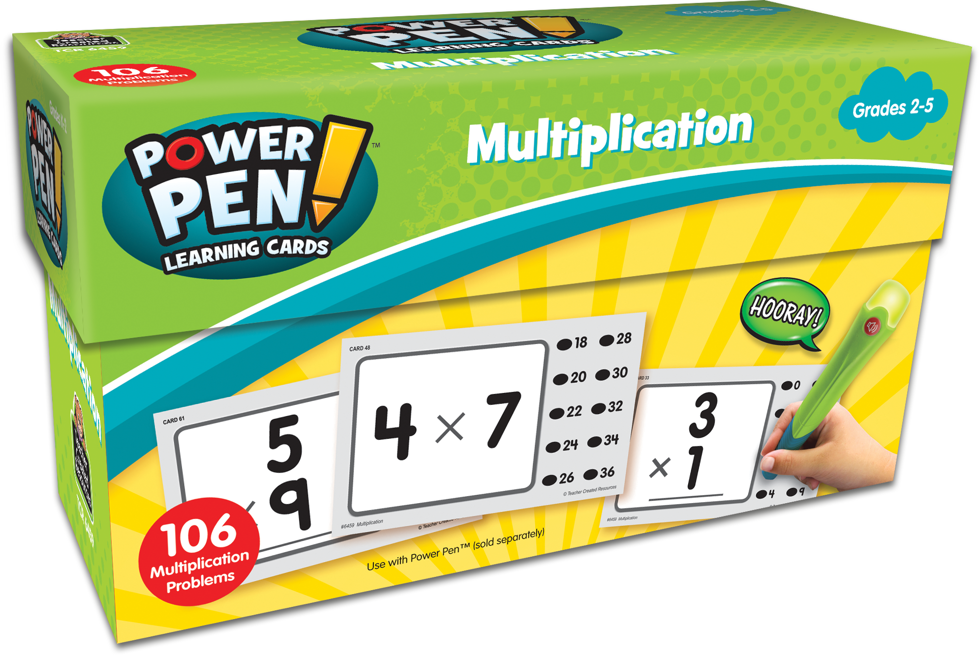 MAPPON REED だいすけ　5本セット Power Pen Learning Cards: Multiplication - TCR6459 | Teacher