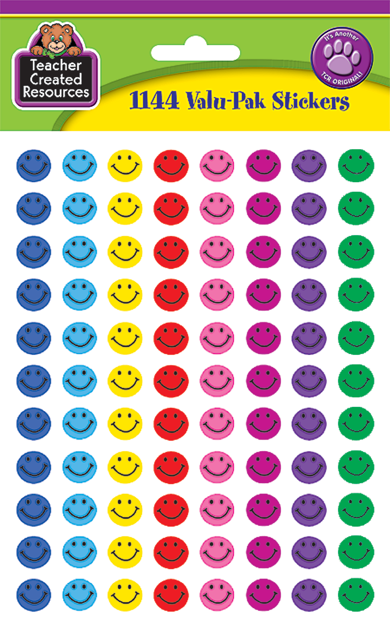 Mini Smiley Stars Valu-Pak Stickers Teacher Created Resources TCR5141 