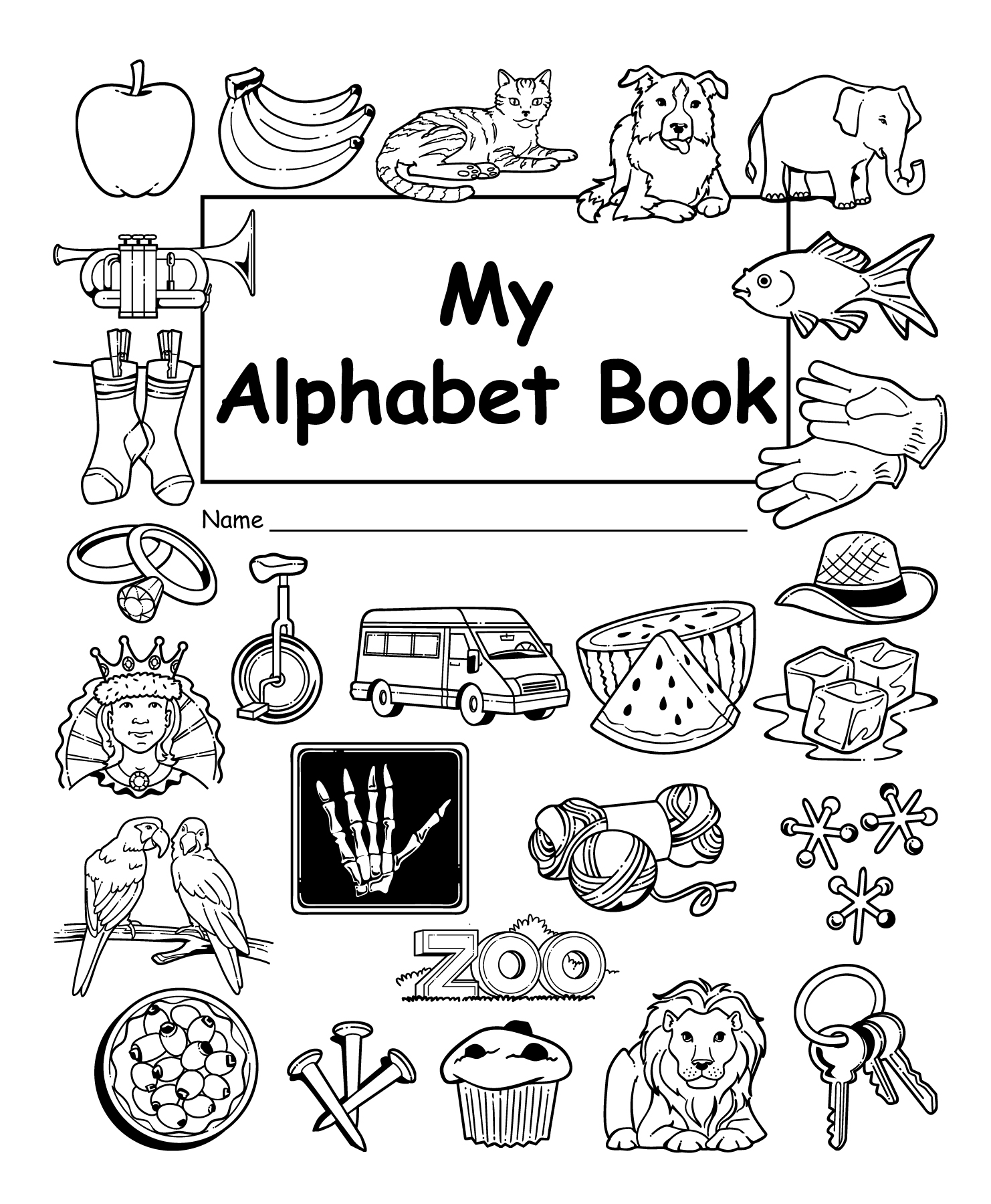My Own Alphabet Book 10 Pack TCR66801 Teacher Created Resources