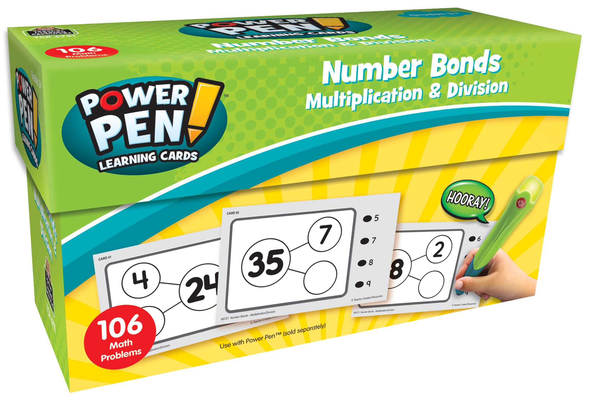 Power Pen Learning Cards Number Bonds Multiplication Division 