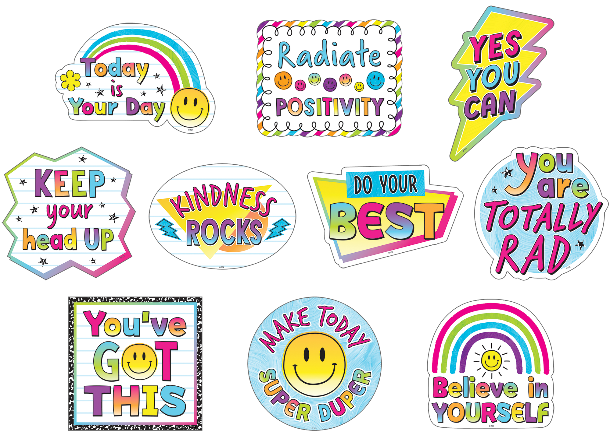 Brights 4Ever Positive Sayings Accents - TCR6933 | Teacher Created