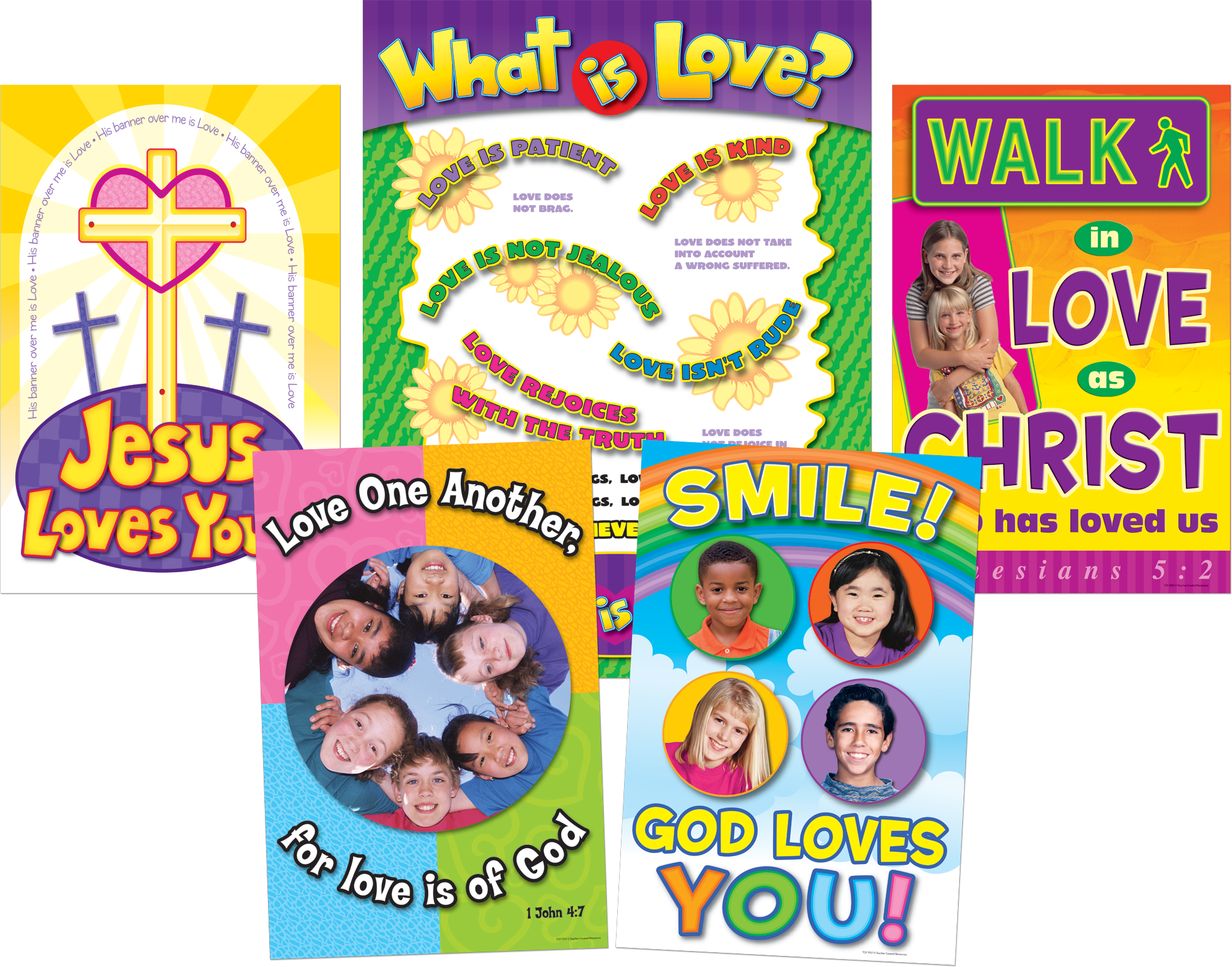 God is Love Bulletin Board Display Set - TCR7037 | Teacher Created