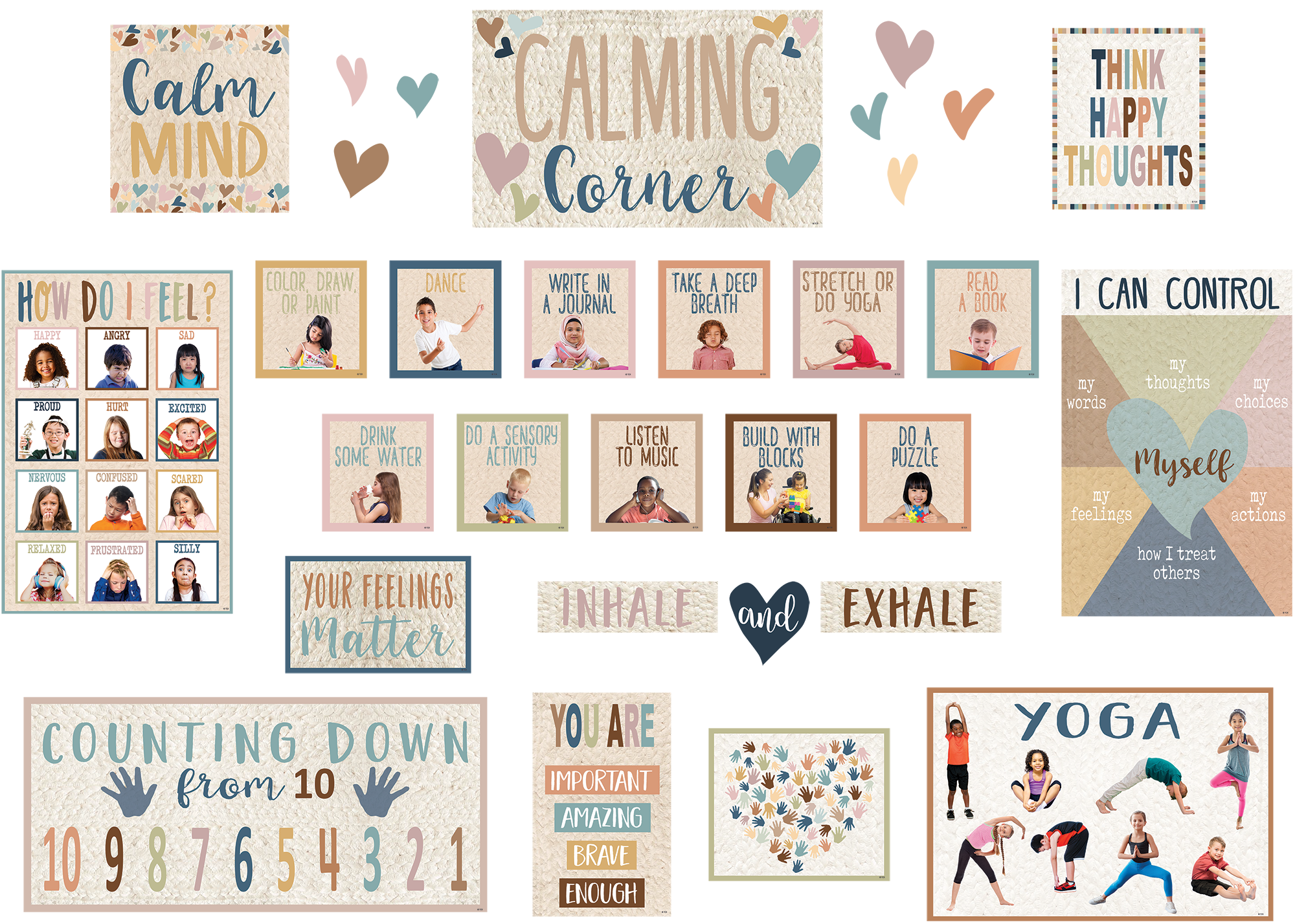 Everyone is Welcome Calming Corner Bulletin Board