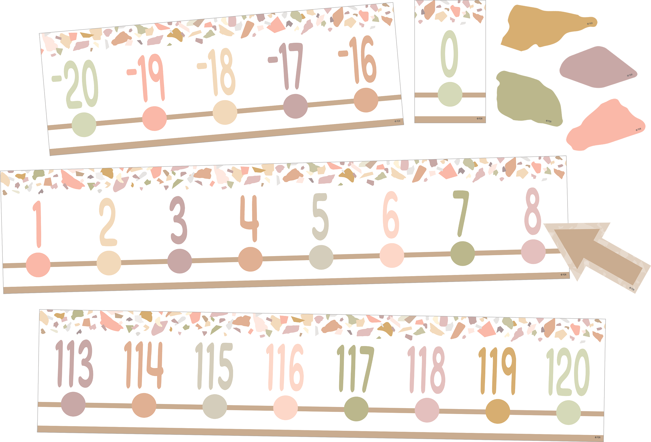 terrazzo-tones-number-line-20-to-120-bulletin-board-tcr7204