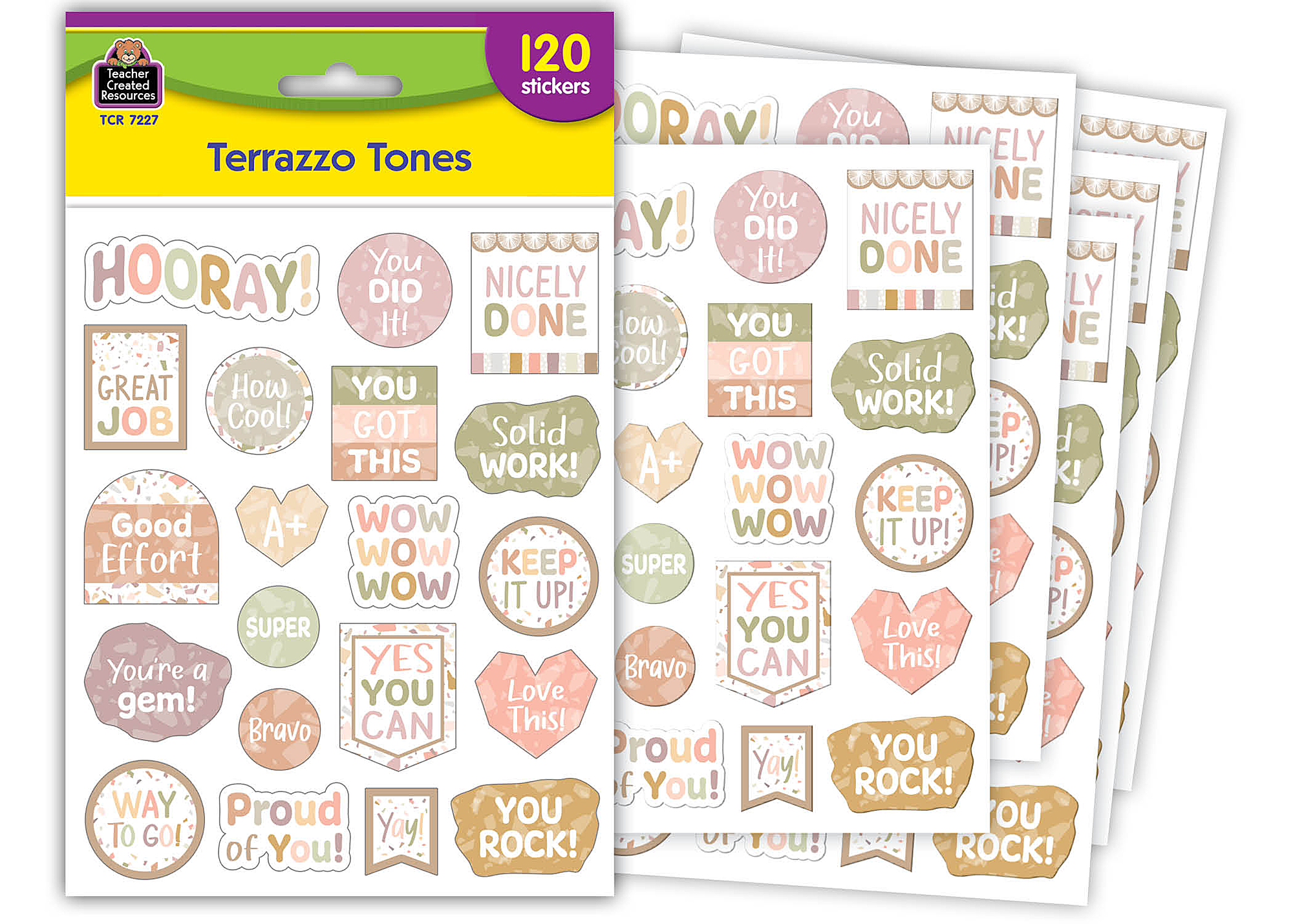 Terrazzo Tones Stickers - TCR7227 | Teacher Created Resources