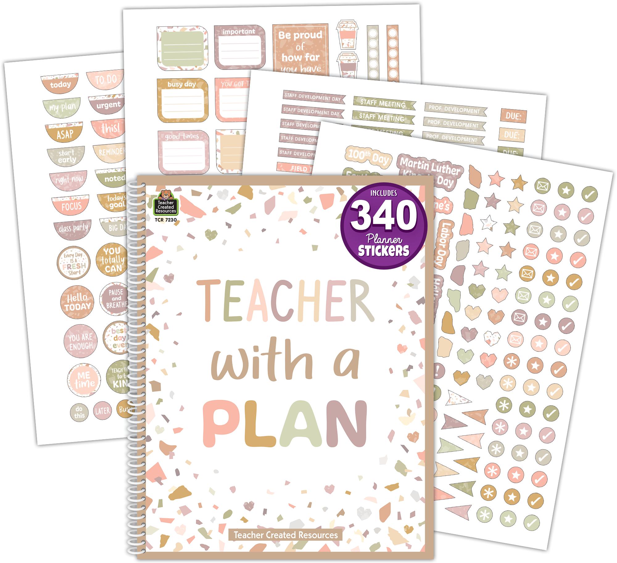 Terrazzo Tones Lesson Planner - TCR7230 | Teacher Created Resources