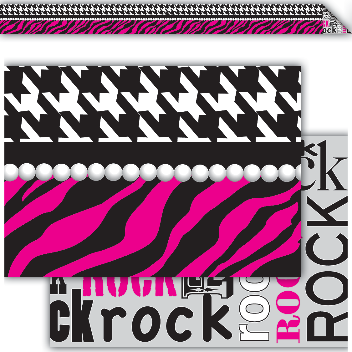 Rocker Chic Double-Sided Border - TCR73143 | Teacher Created Resources