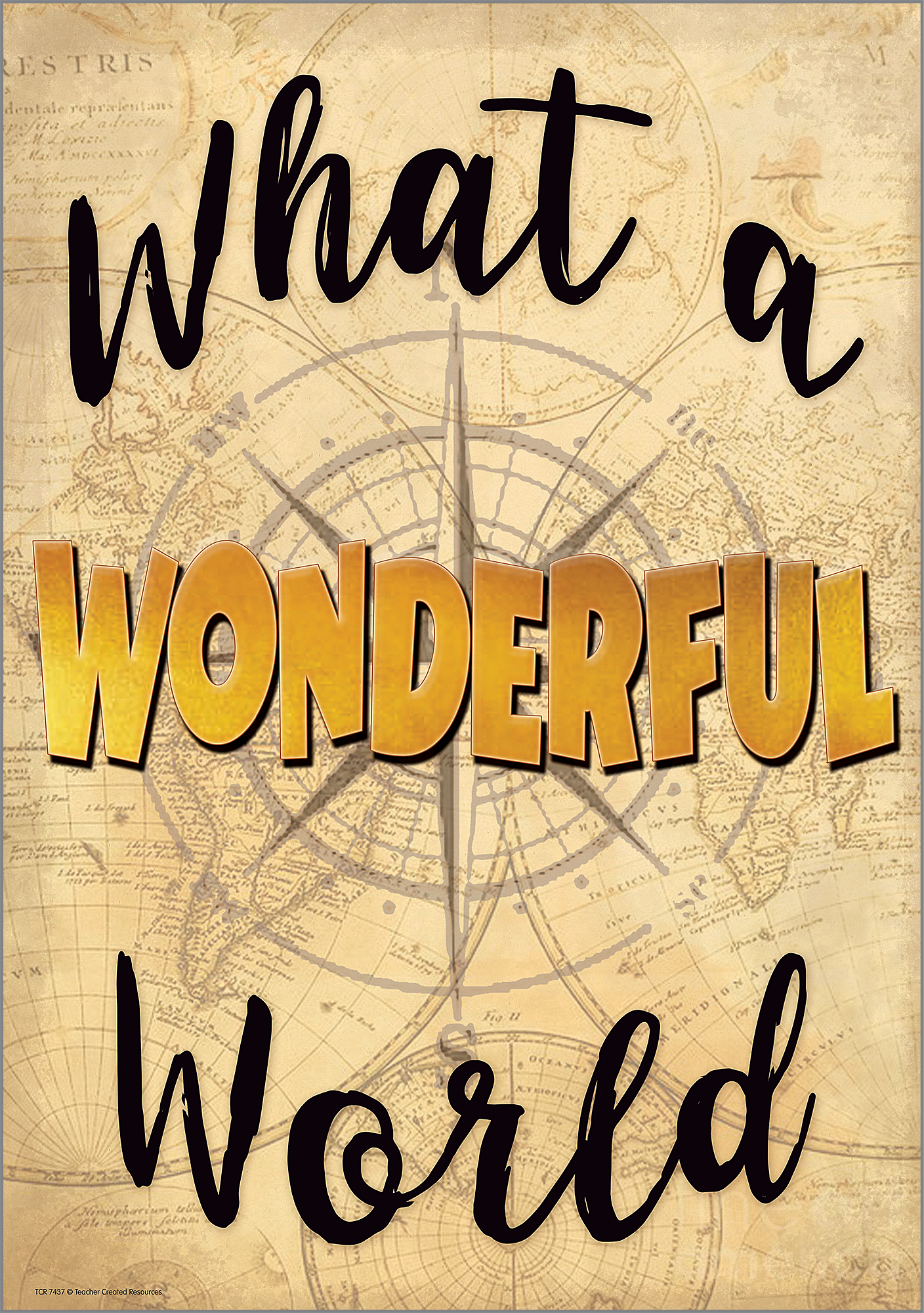What a Wonderful World Positive Poster - TCR7437 | Teacher Created