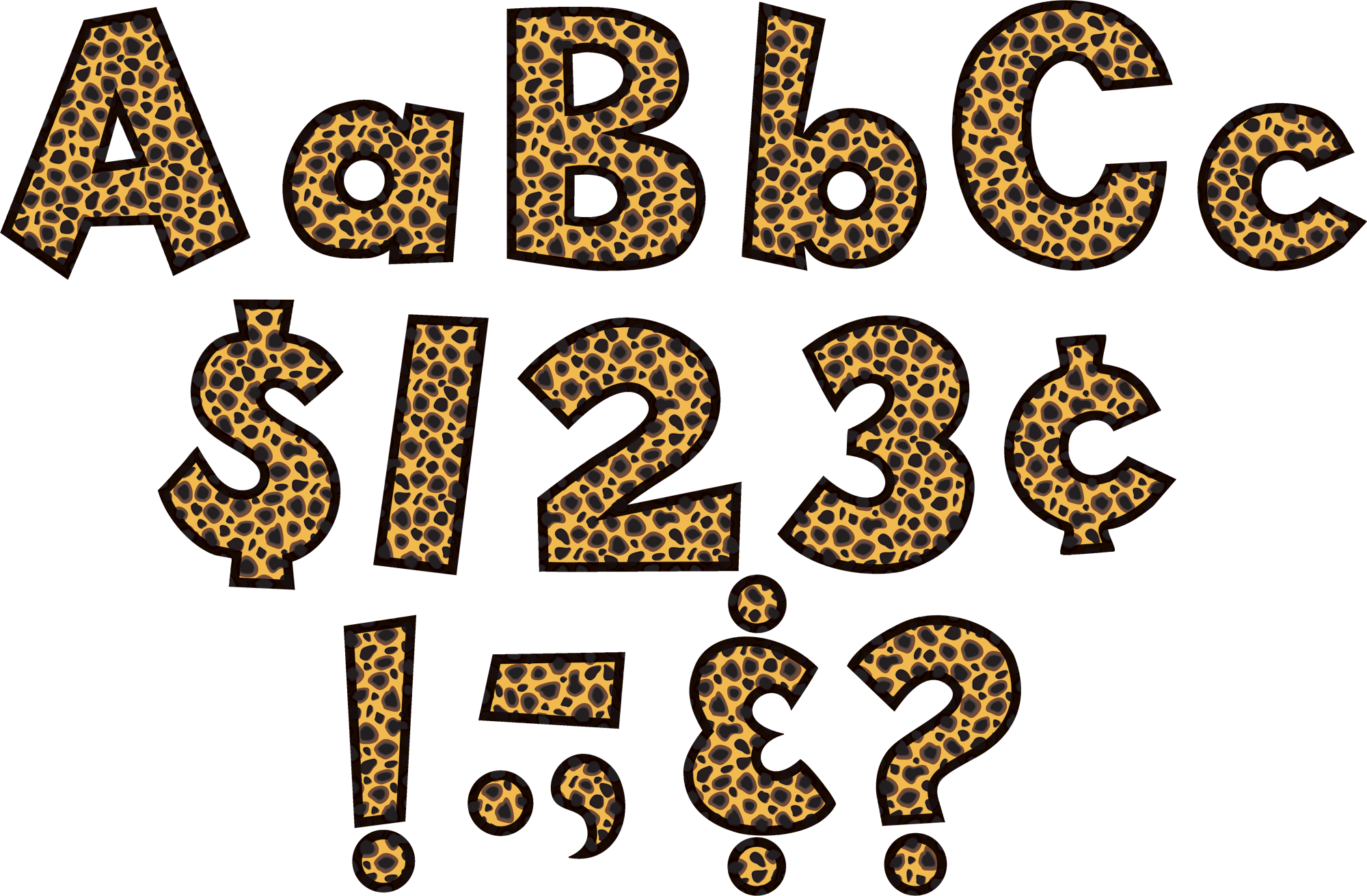 Cheetah 4 Fun Font Letters TCR75121 Teacher Created Resources