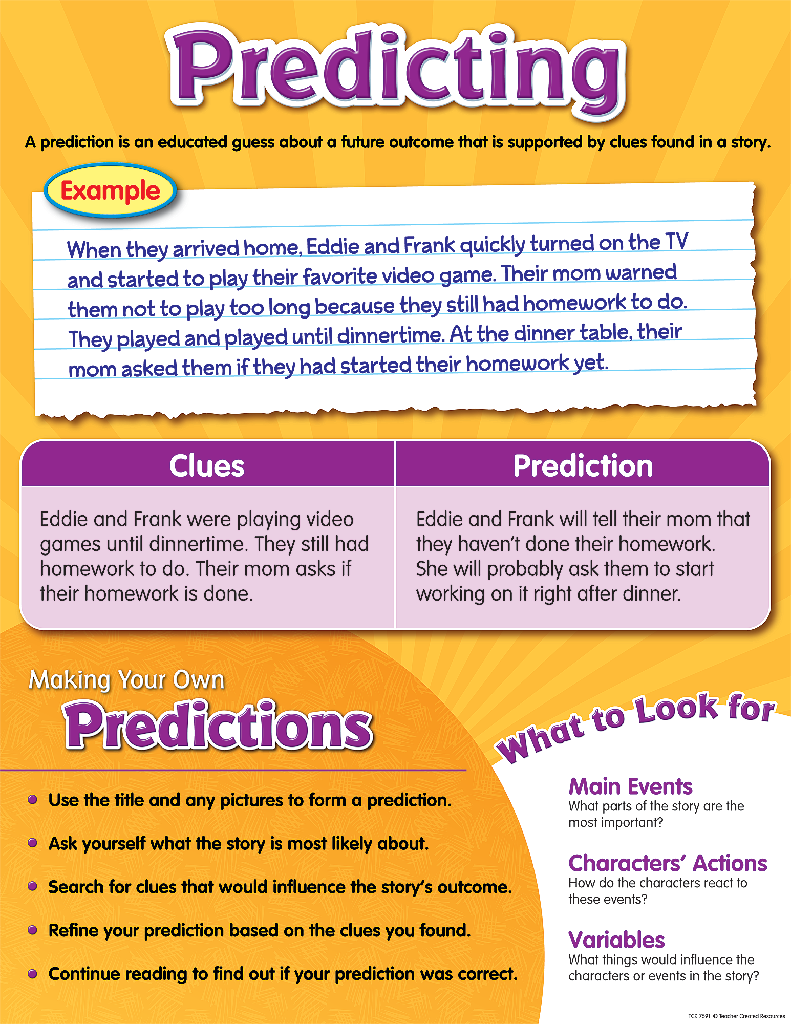 Predicting Chart TCR7591 Teacher Created Resources Predicting Chart TCR7591 Teacher Created Resources