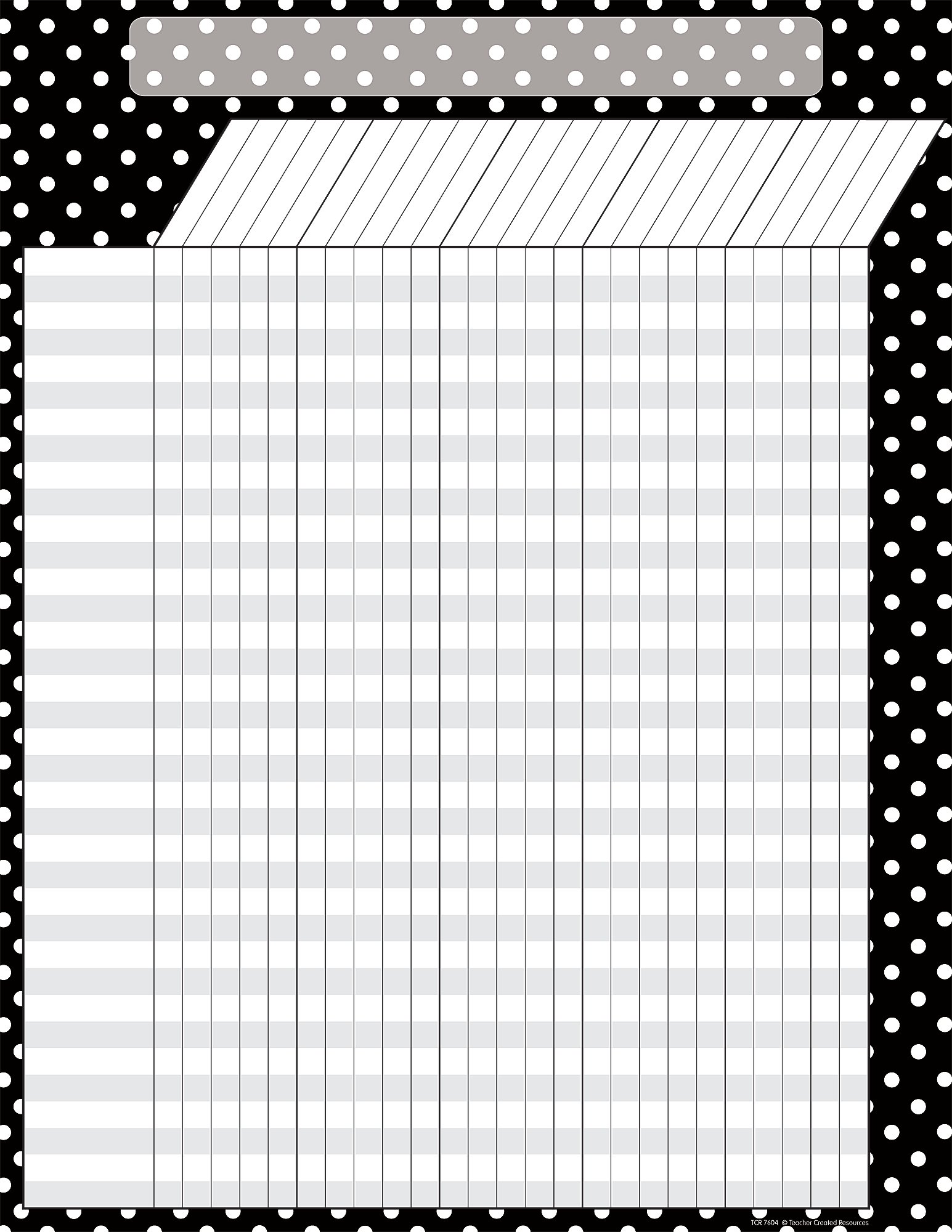 Black Polka Dots Incentive Chart