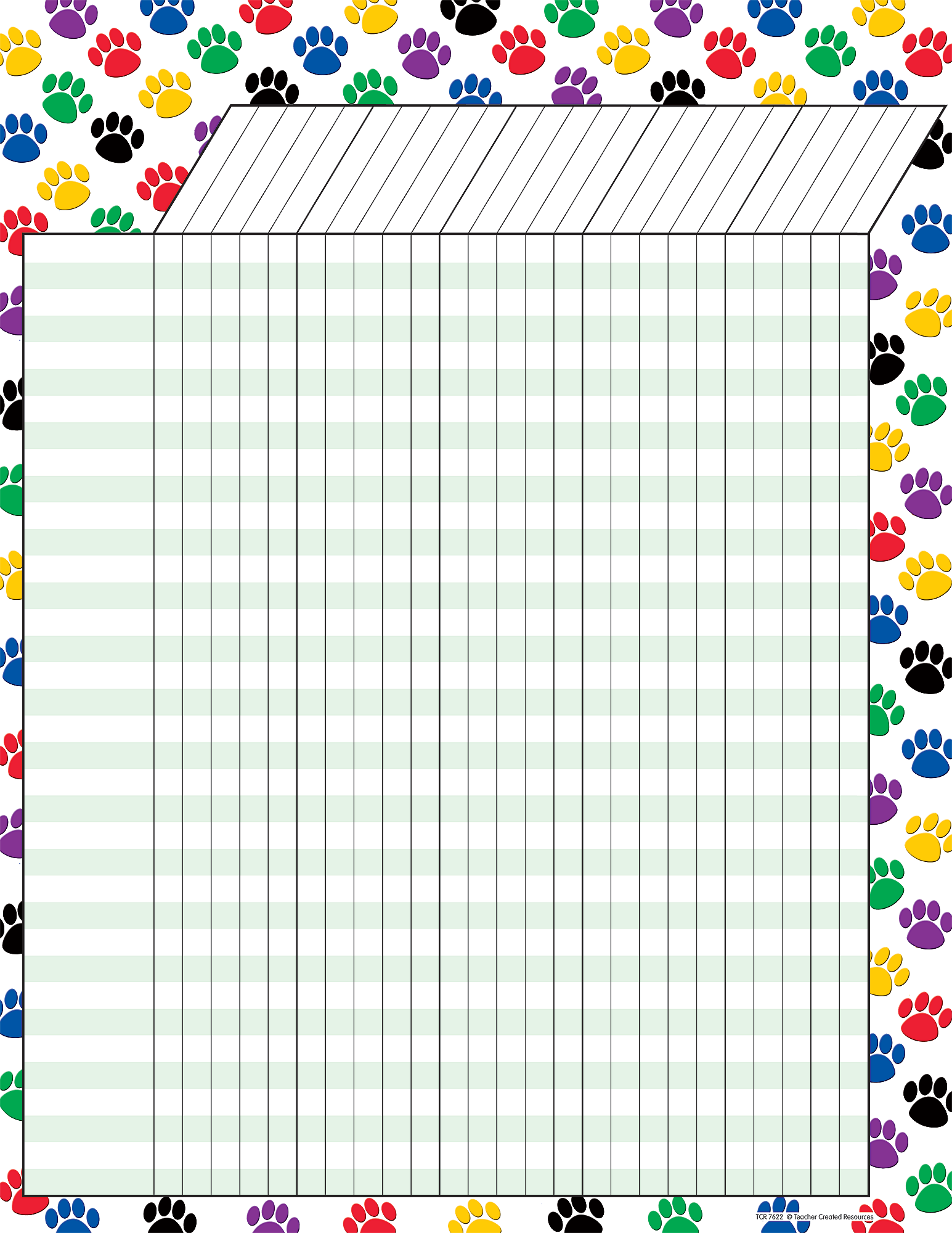 colorful-paw-prints-incentive-chart-tcr7622-teacher-created-resources