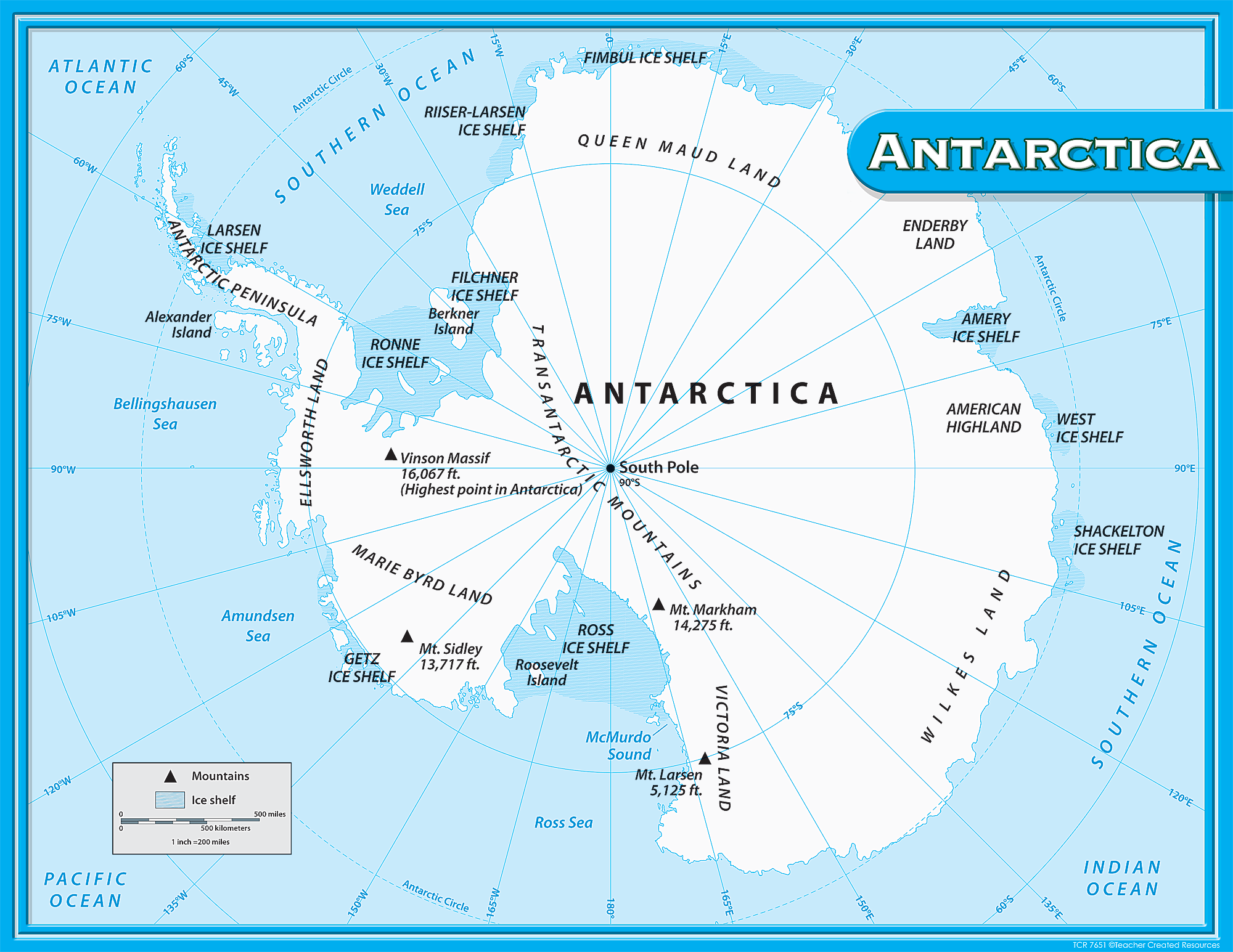 Море росса какой океан. Антарктида на карте. Физическая карта Антарктиды. Карта Антарктиды географическая.