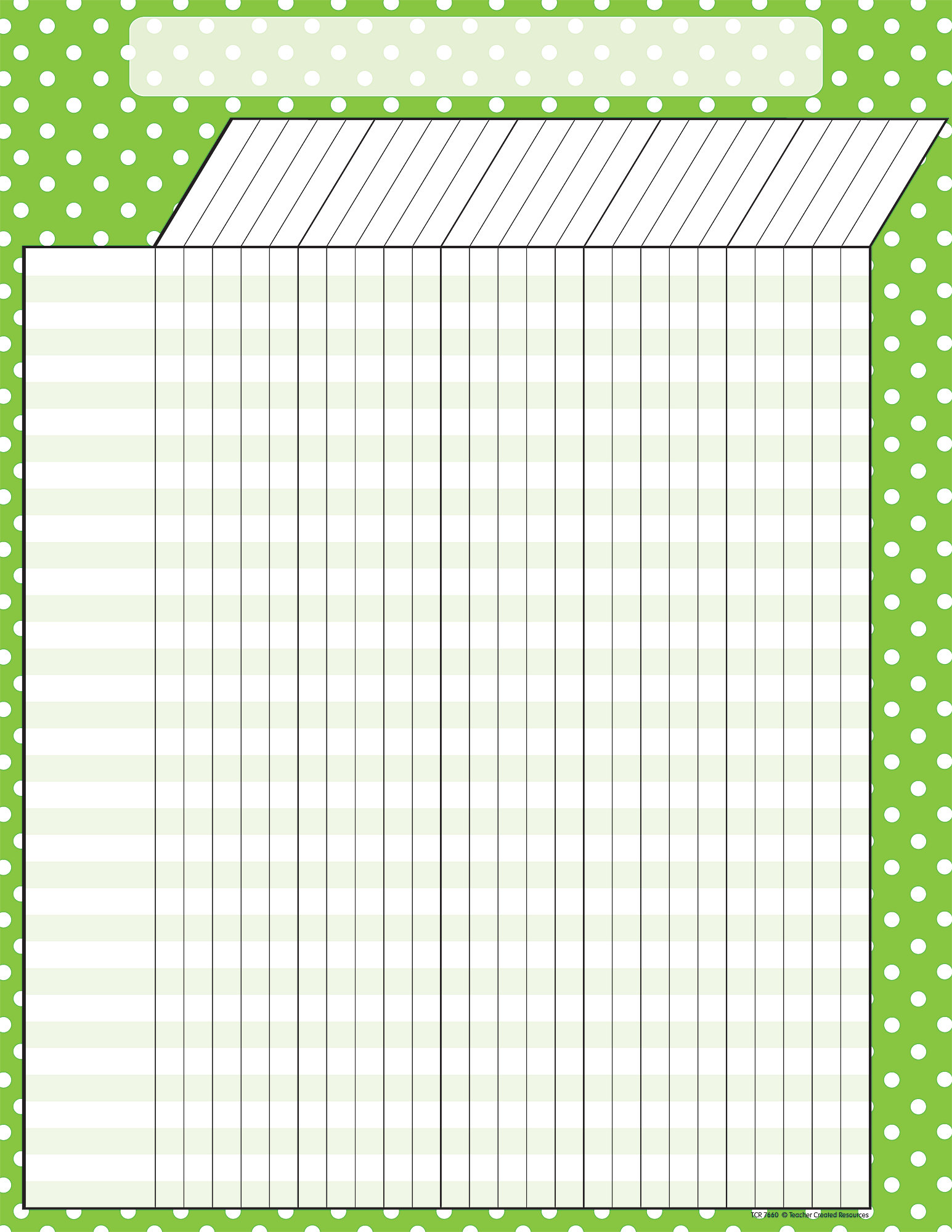 Lime Polka Dots Incentive Chart