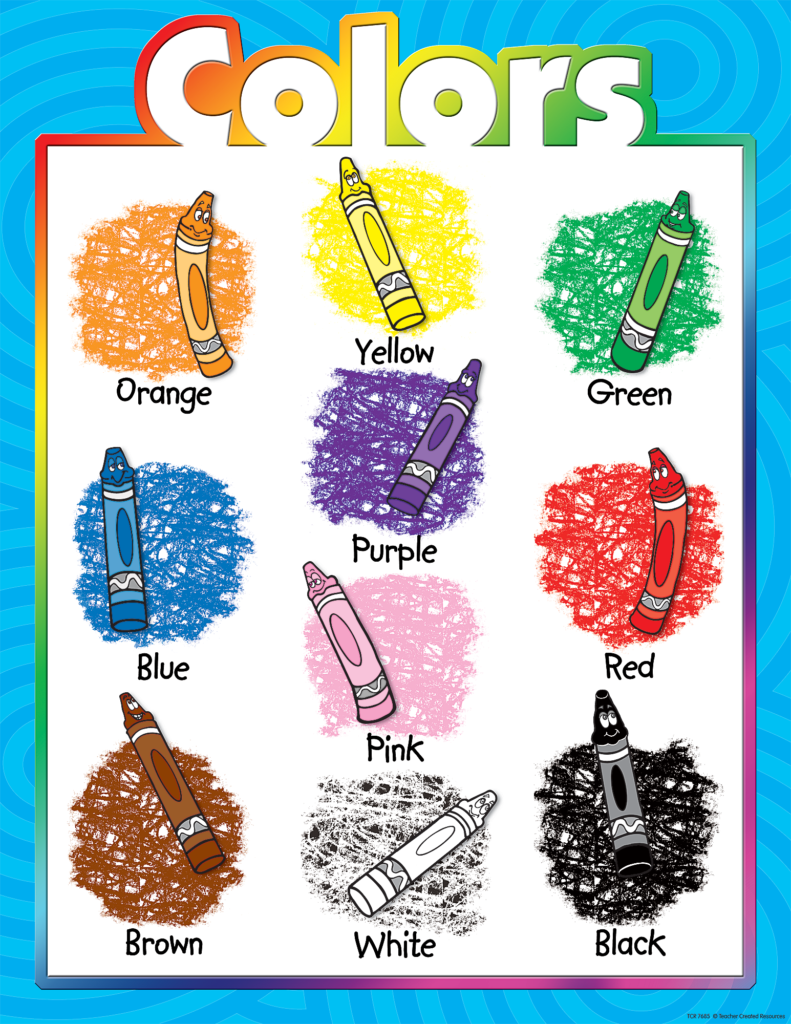 Colors Chart  TCR7685  Teacher Created Resources