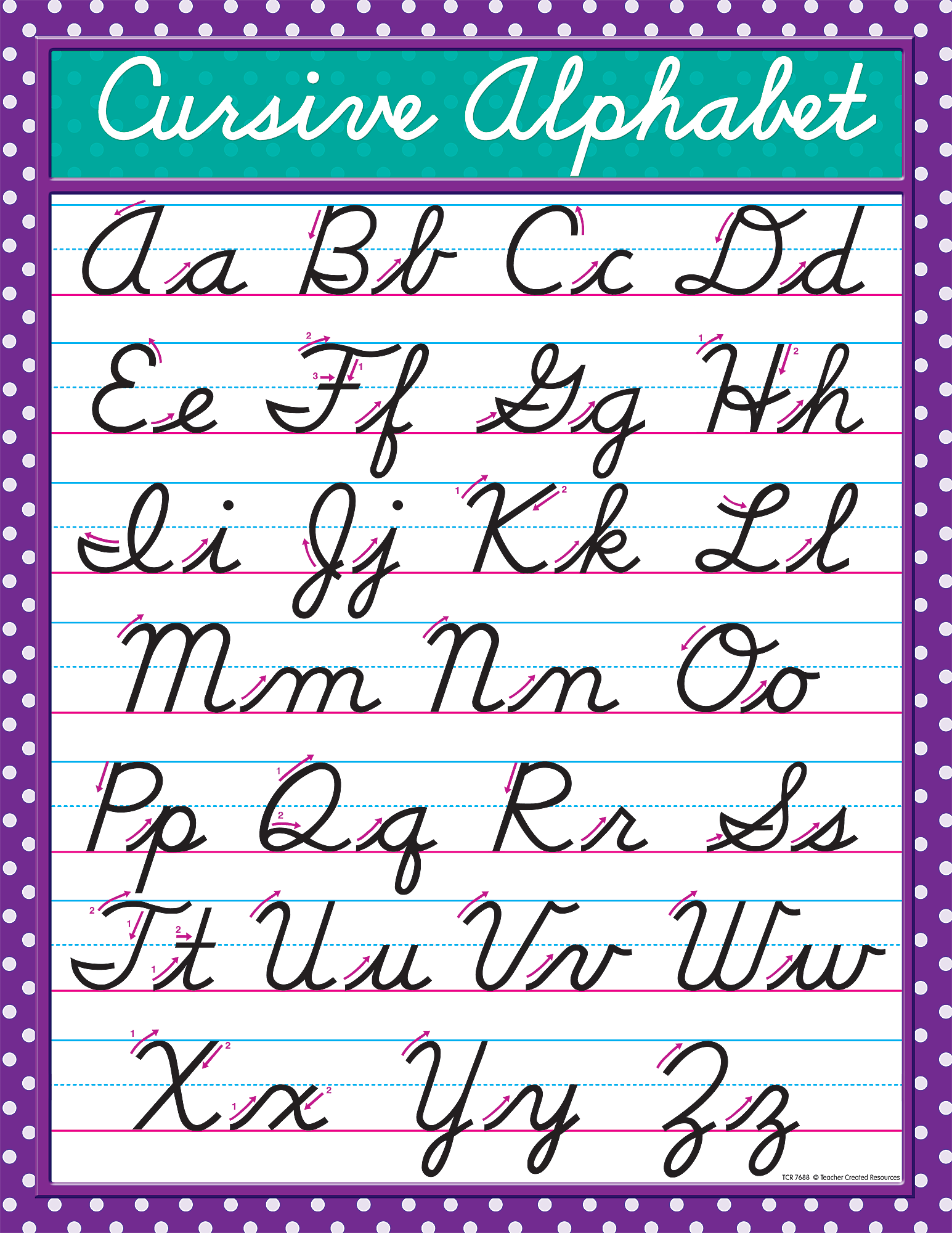 cursive chart tcr7688 teacher created resources