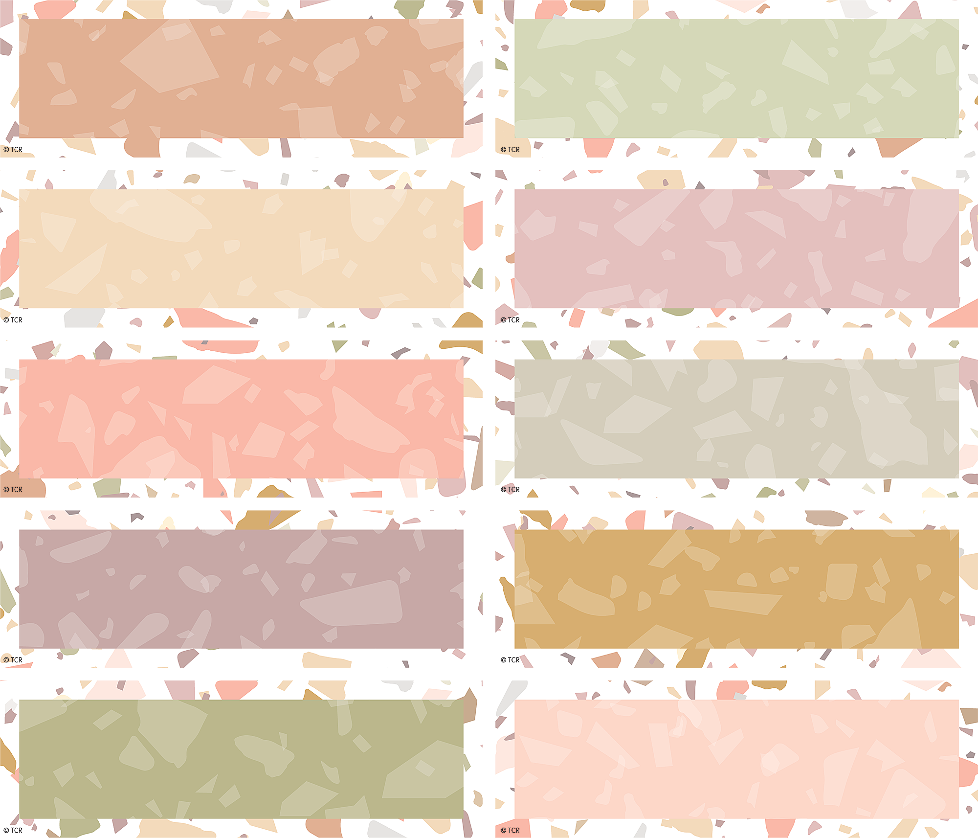 Teacher Created Resources Lettere Bold Terrazzo Tones TCR7233 – 230 Pezzi, Alte 10,2 Cm – Per Bacheche E Cartelloni