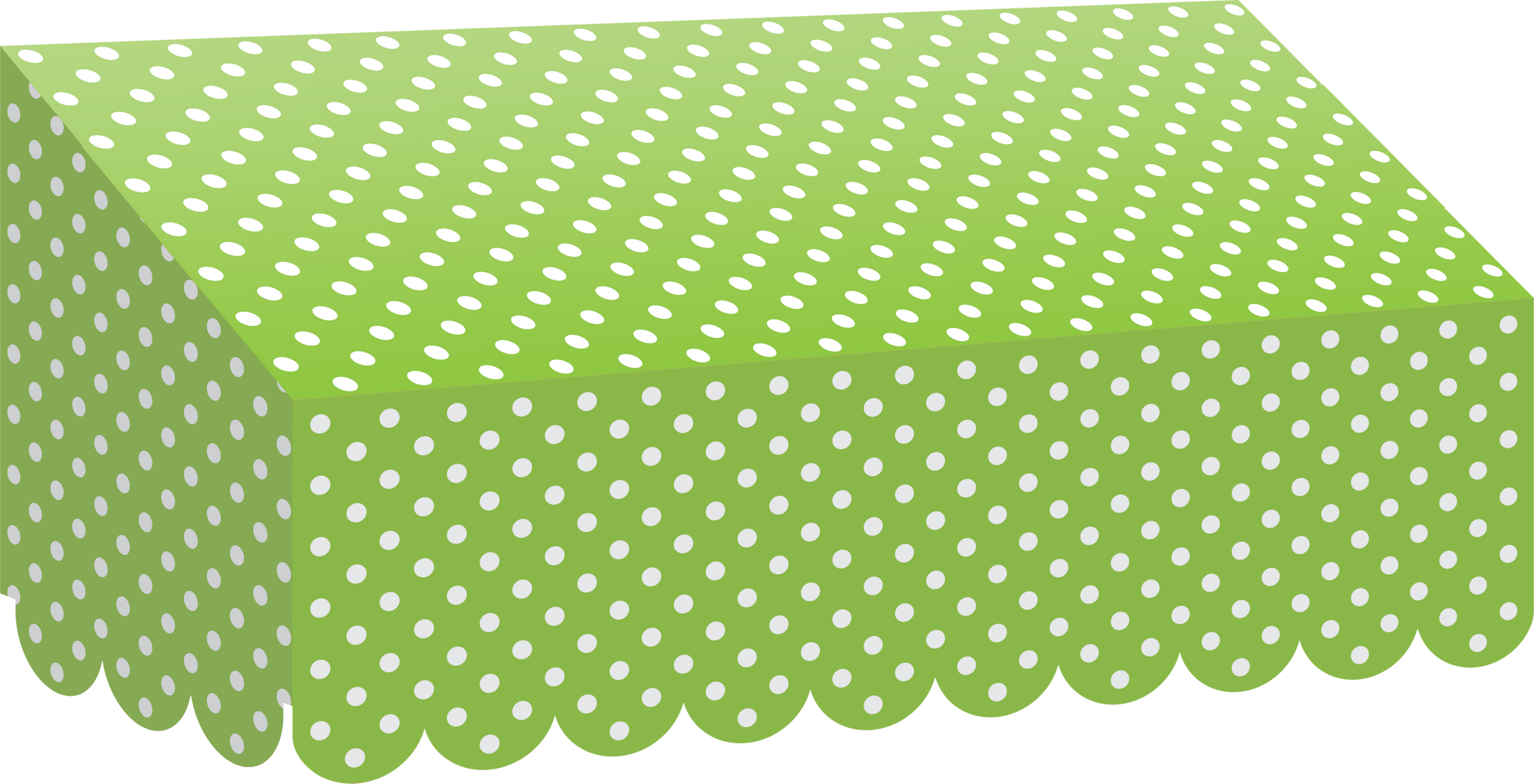 Lime Polka Dots Awning - TCR77162 | Teacher Created Resources