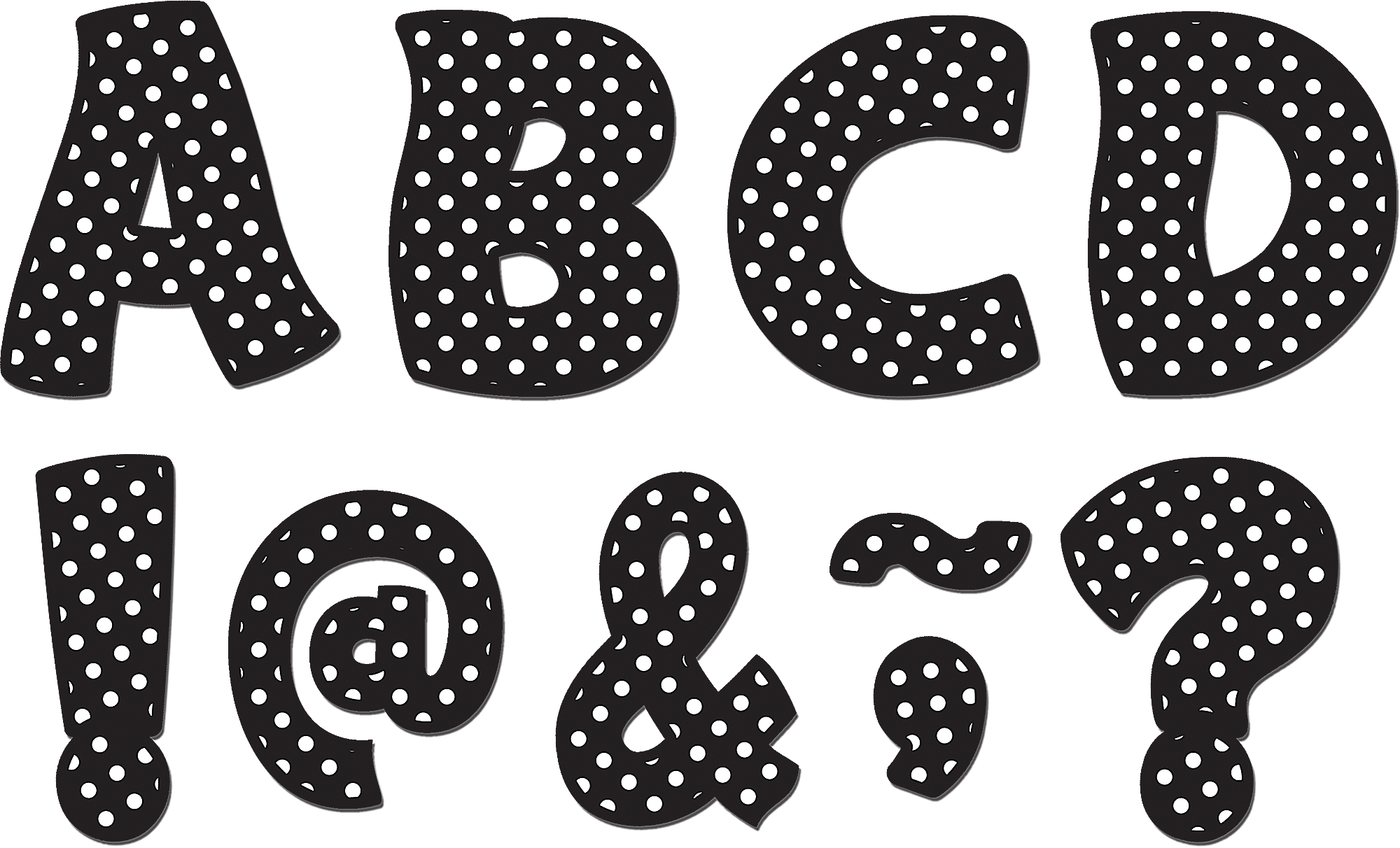 black-polka-dots-funtastic-font-3-magnetic-letters-tcr77216-teacher-created-resources