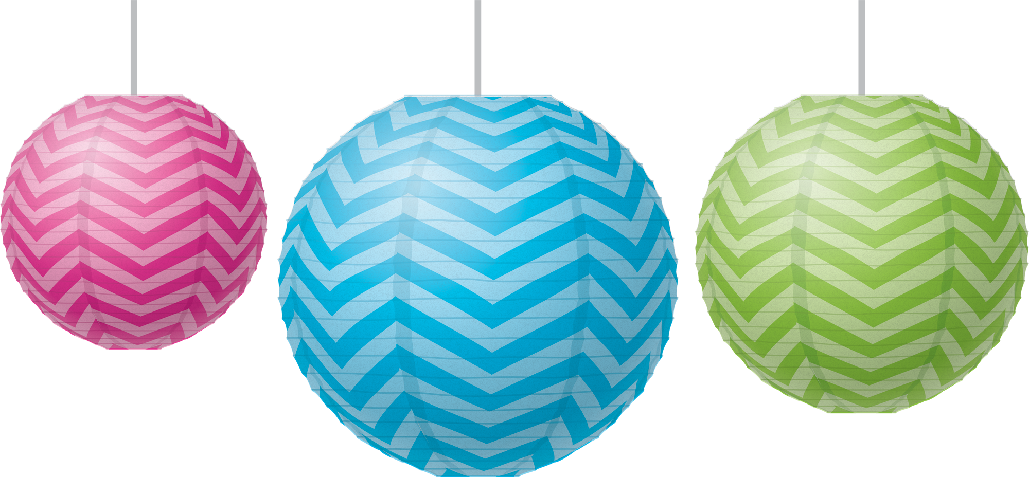 Chevron Paper Lanterns - TCR77226 | Teacher Created Resources