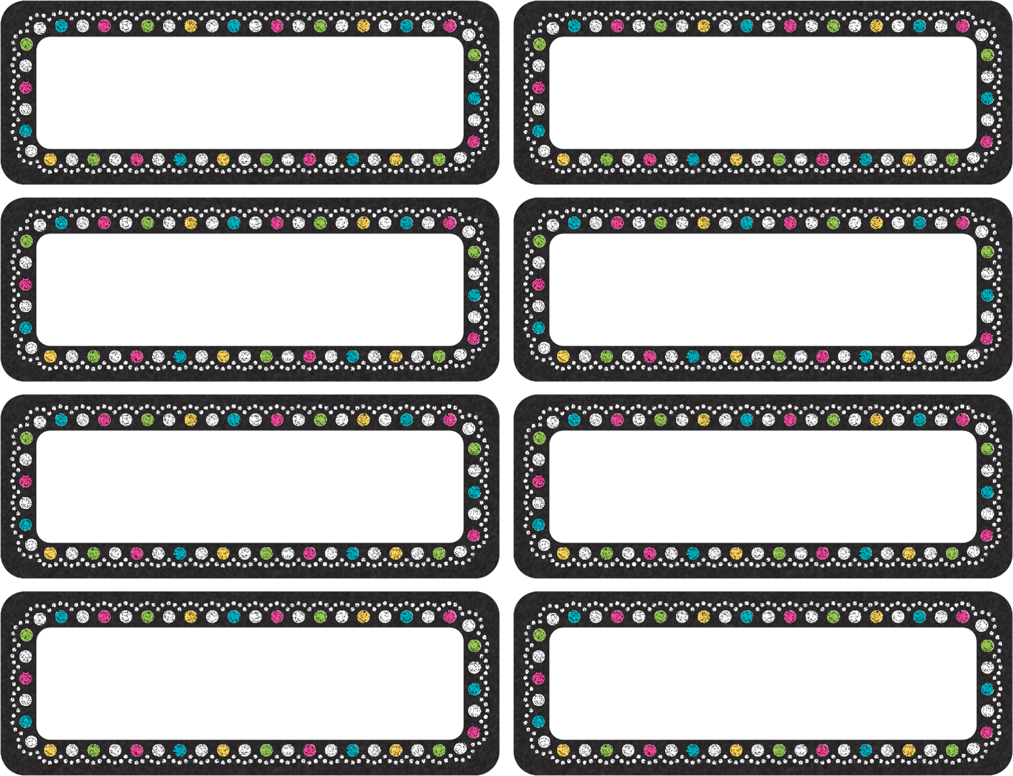 Clingy Thingies Chalkboard Brights Mini Labels - TCR77319 | Teacher ...