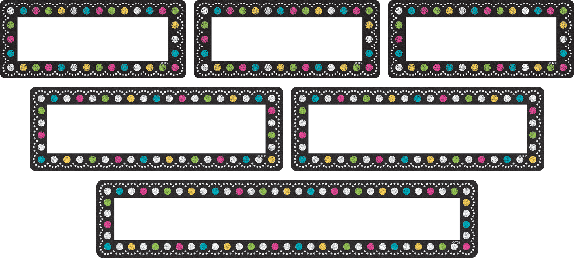 Clingy Thingies Chalkboard Brights Labels - TCR77321 | Teacher Created ...