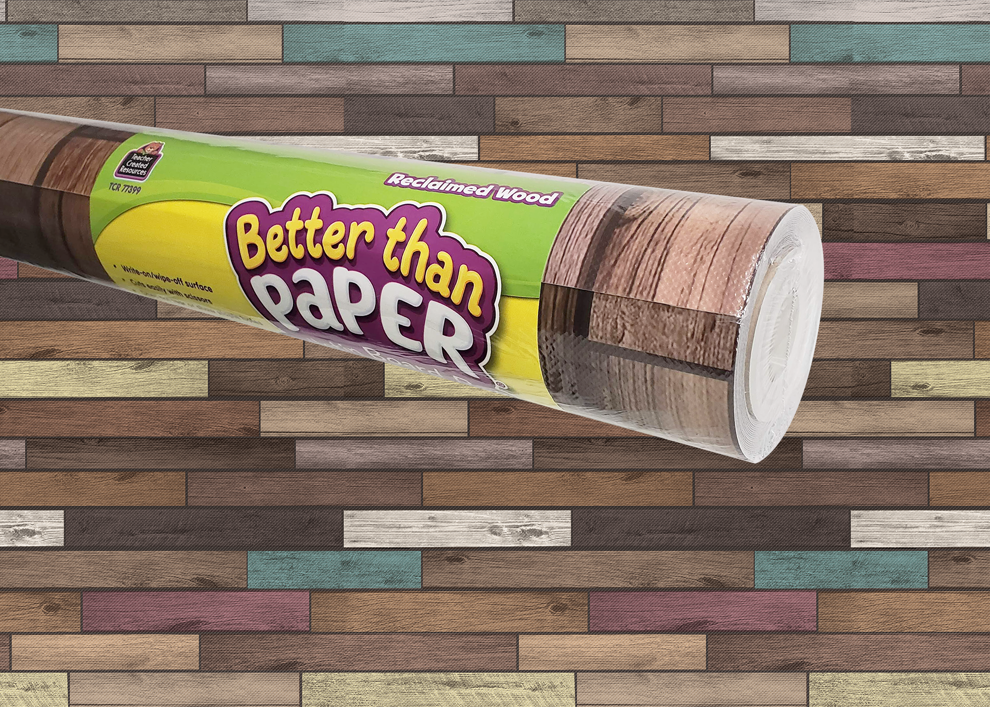 Reclaimed Wood Better Than Paper Bulletin Board Roll - TCR77399