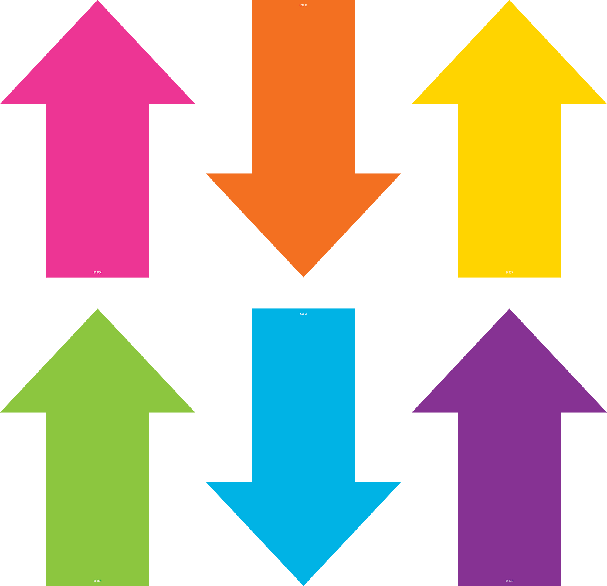 Spot On Floor Markers Arrows 8" TCR77535 Teacher Created Resources