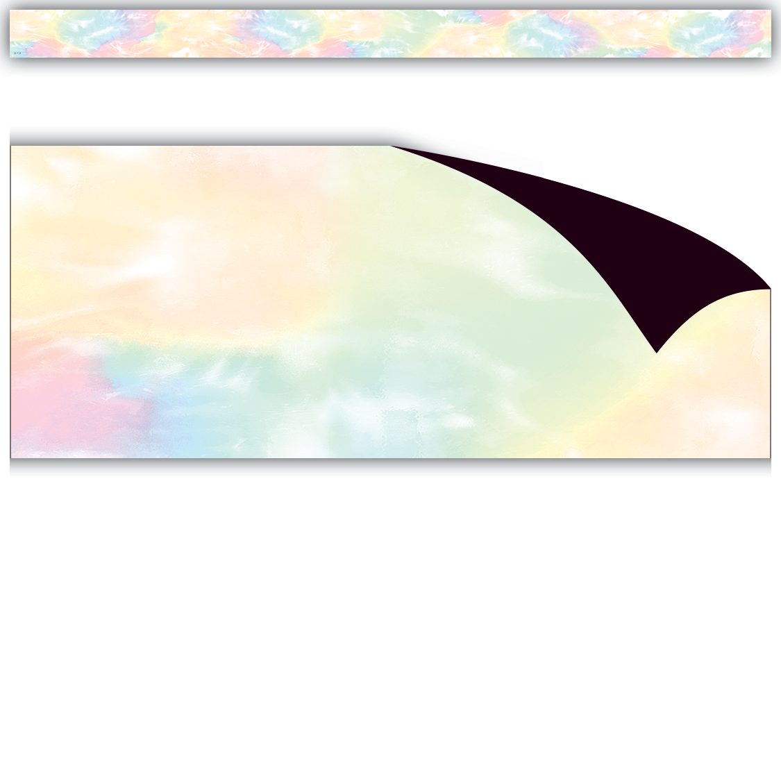 Teacher Created Resources Bordo Decorativo Pastel Pop Tie-Dye – 12 Pezzi Da 89 Cm, Per Aule E Bacheche, 10,7 Metri Totali