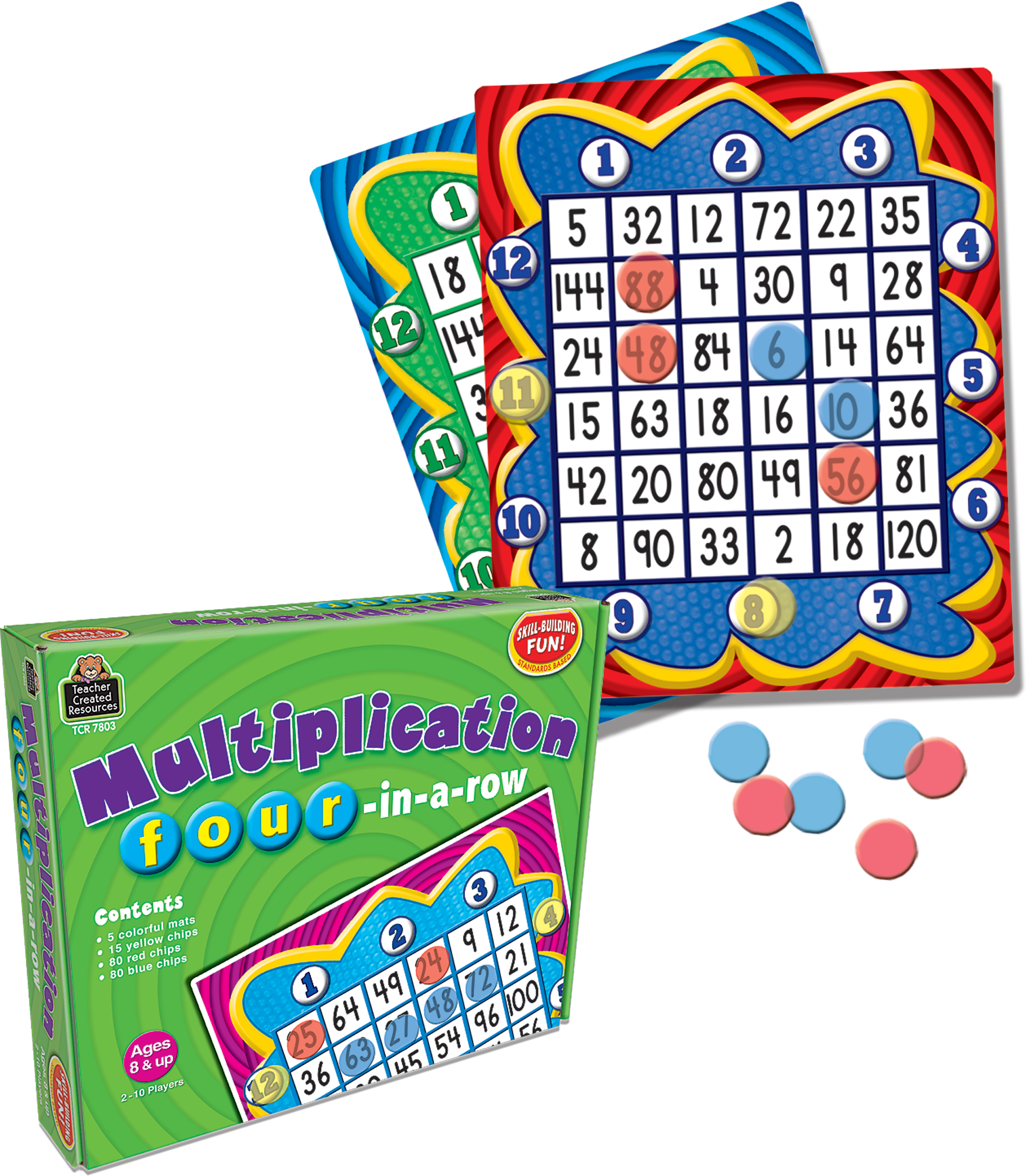 Multiplication: four-in-a-row Game
