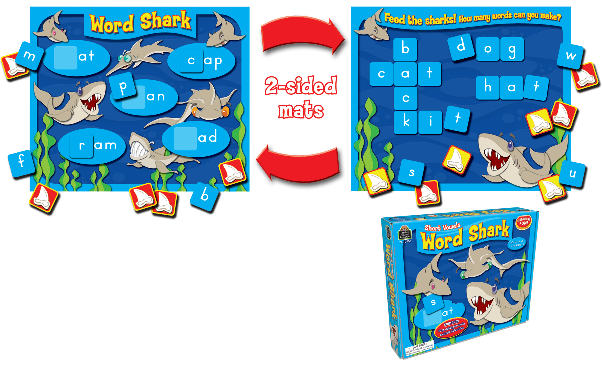 Word Shark: Short Vowels Game