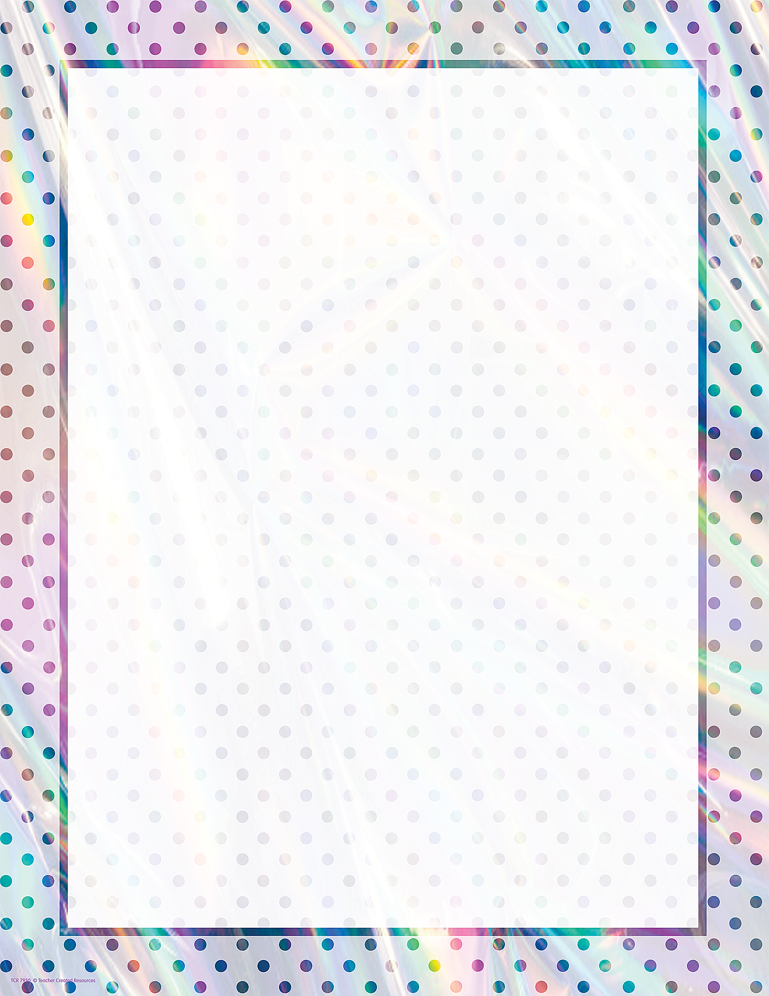 Iridescent Blank Chart