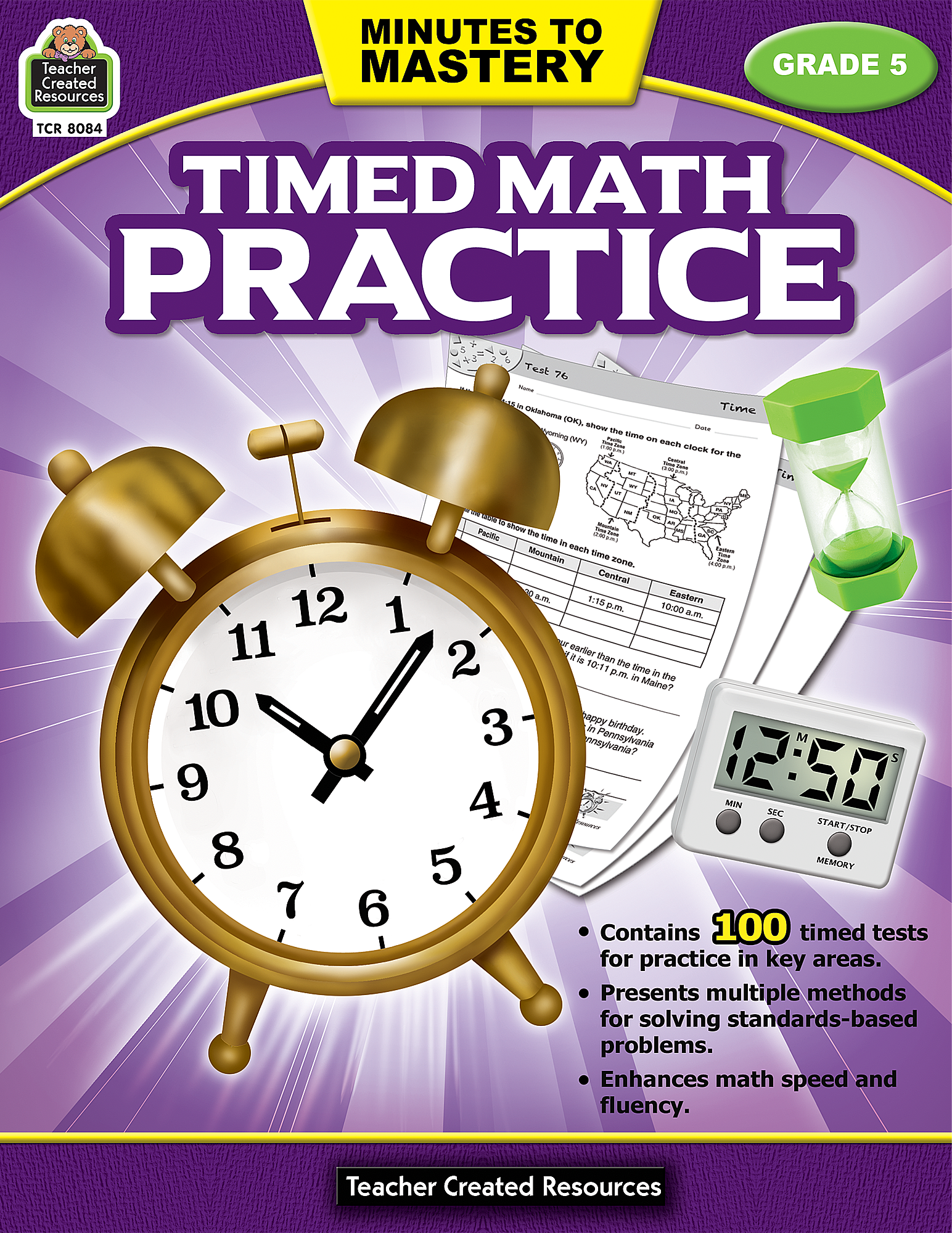 Minutes to Mastery - Timed Math Practice Grade 5 - TCR8084