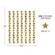 Gold Stars Foil Stickers Alternate Image SIZE