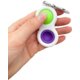Fidget Popper Keychain - Purple/Green Alternate Image B