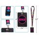 Chalkboard Brights Hall Pass Lanyards Alternate Image SIZE