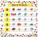 Confetti 7 Pocket Chart Alternate Image A